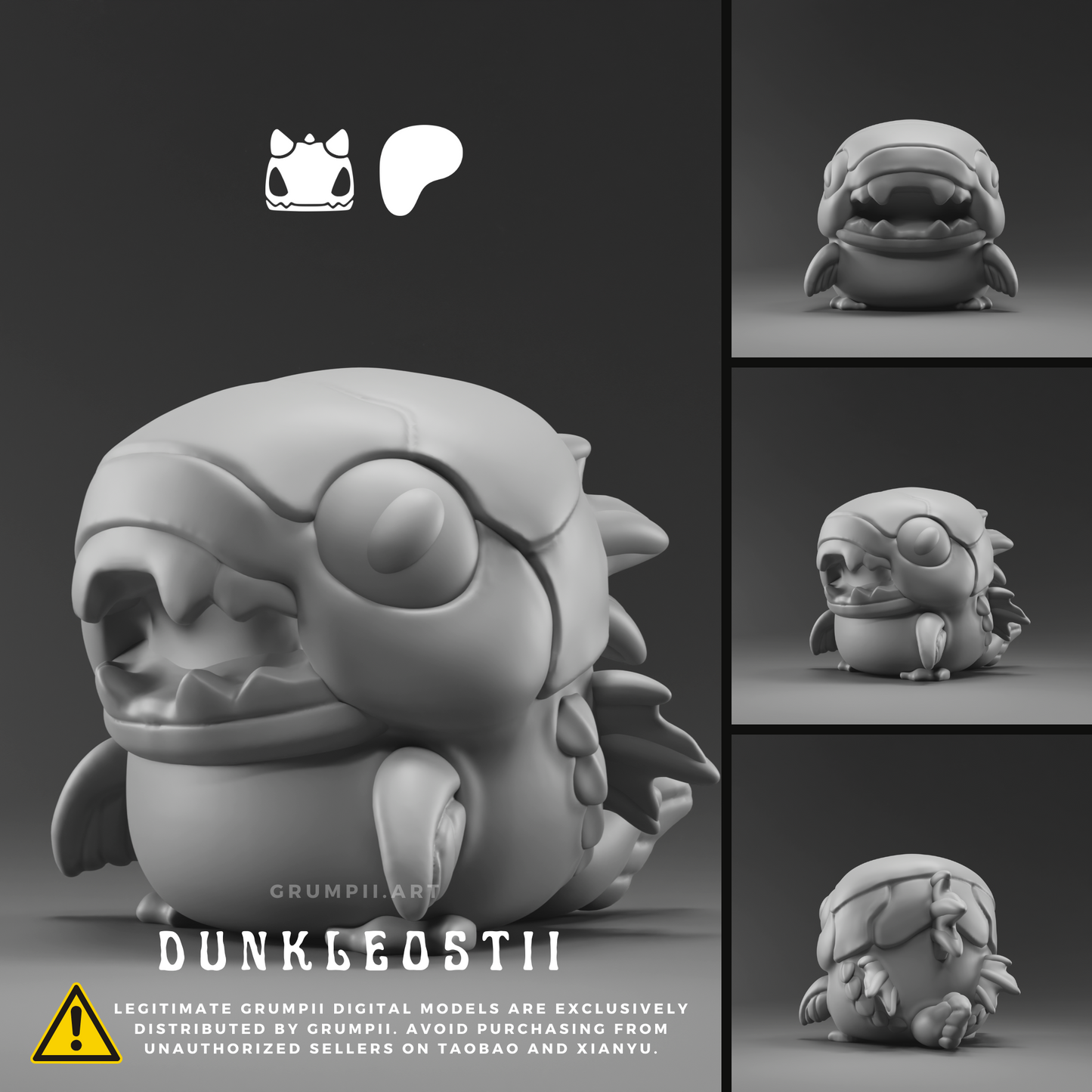Grumpii Art Toy - Deep sea monsters