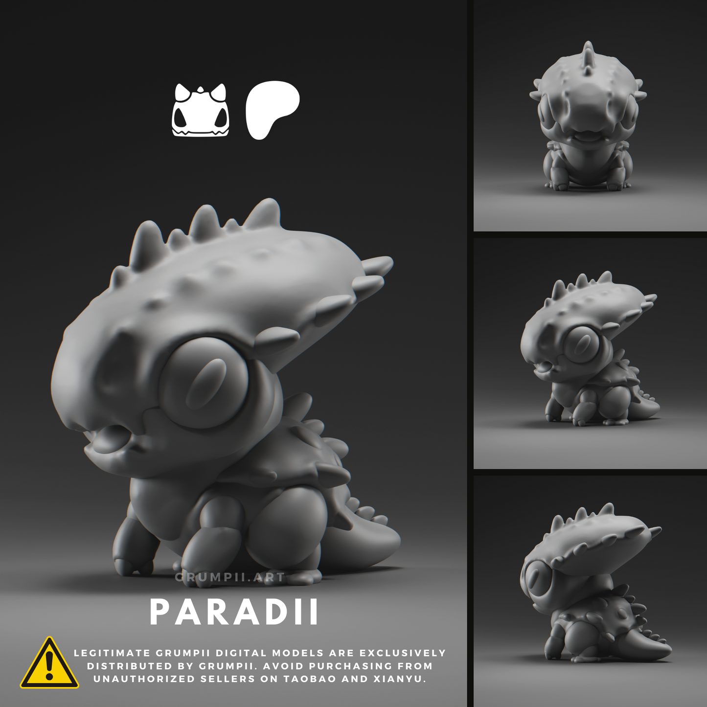 Grumpii Art Toy - Alien
