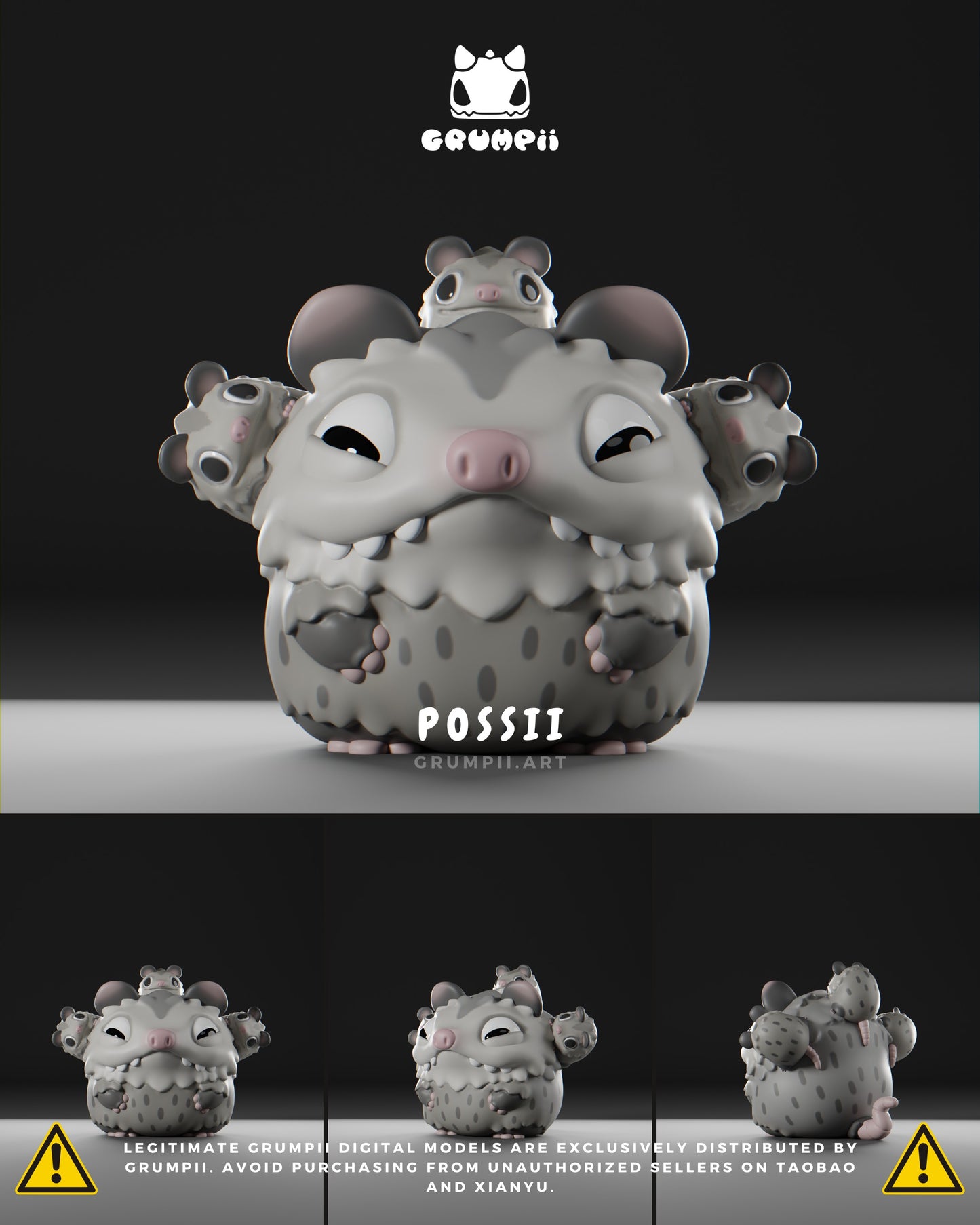 Grumpii Art Toy - Munchii Squad