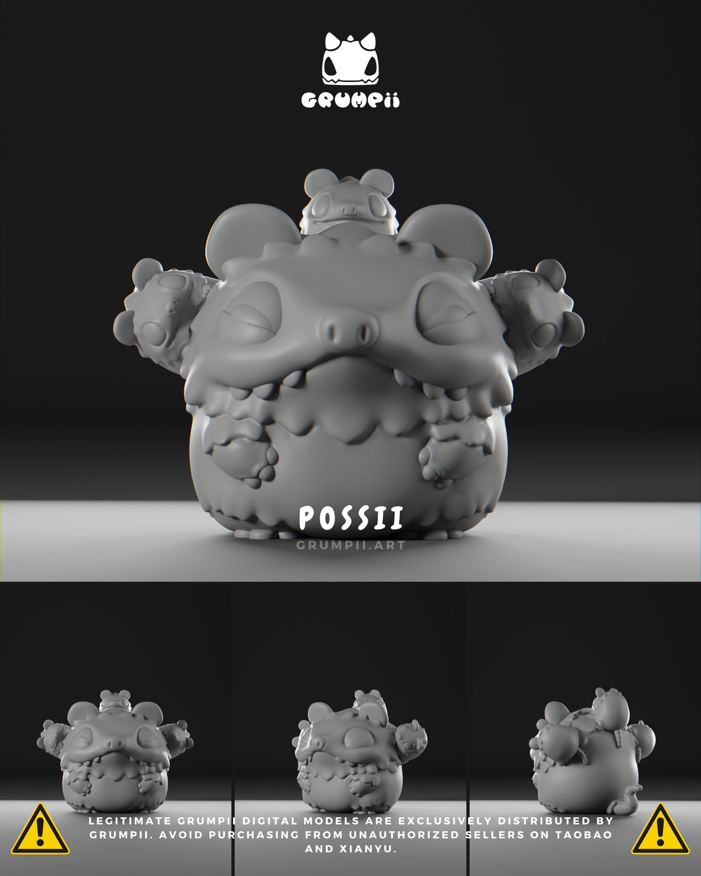 Grumpii Art Toy - Munchii Squad