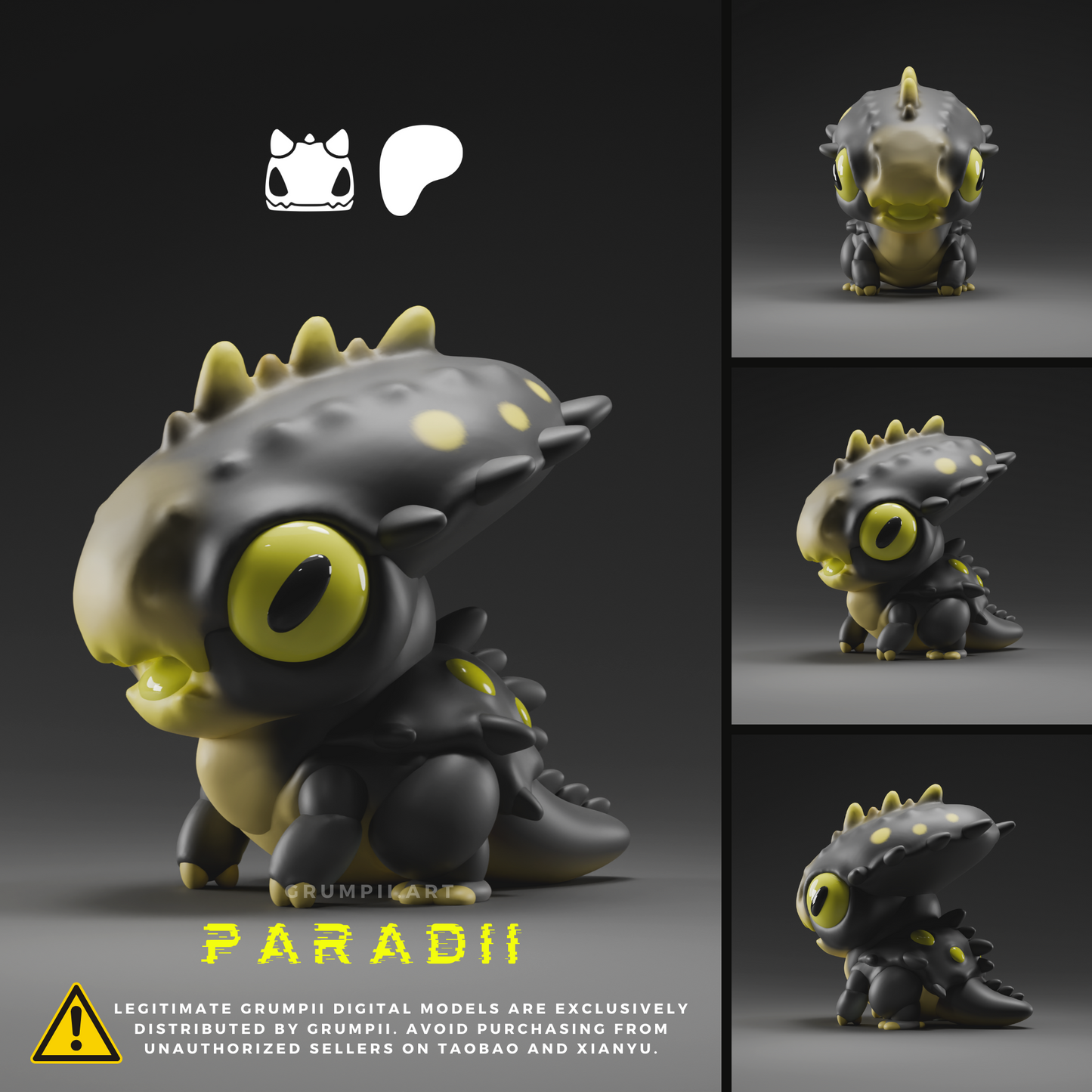 Grumpii Art Toy - Alien