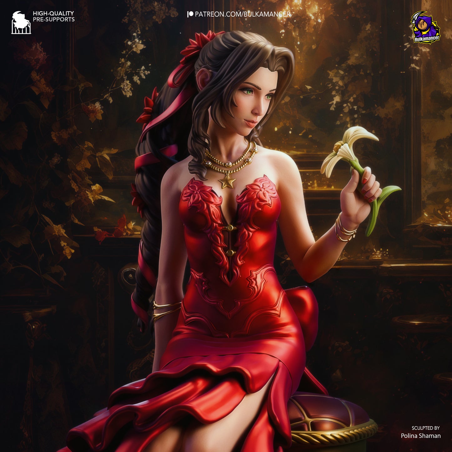 Bulkamancer Sculps Aerith - Final Fantasy VII