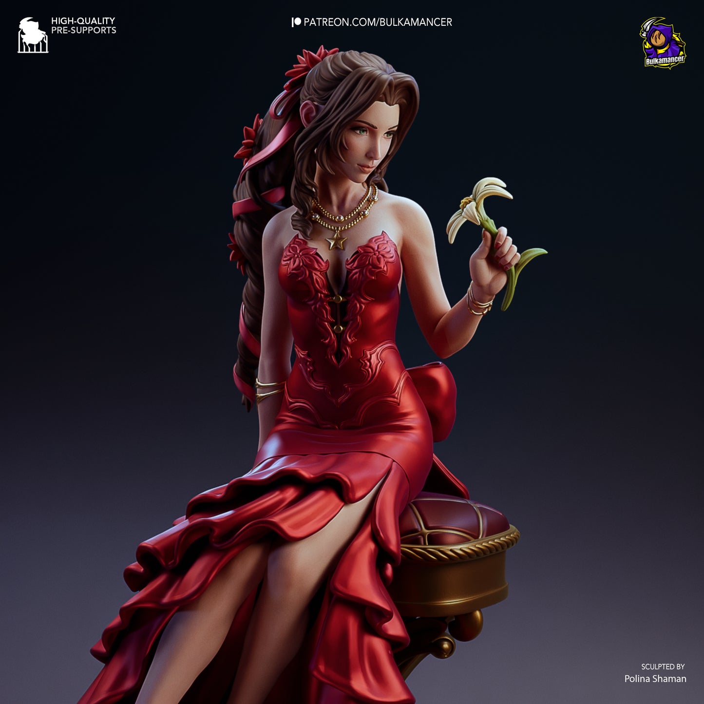 Bulkamancer Sculps Aerith - Final Fantasy VII