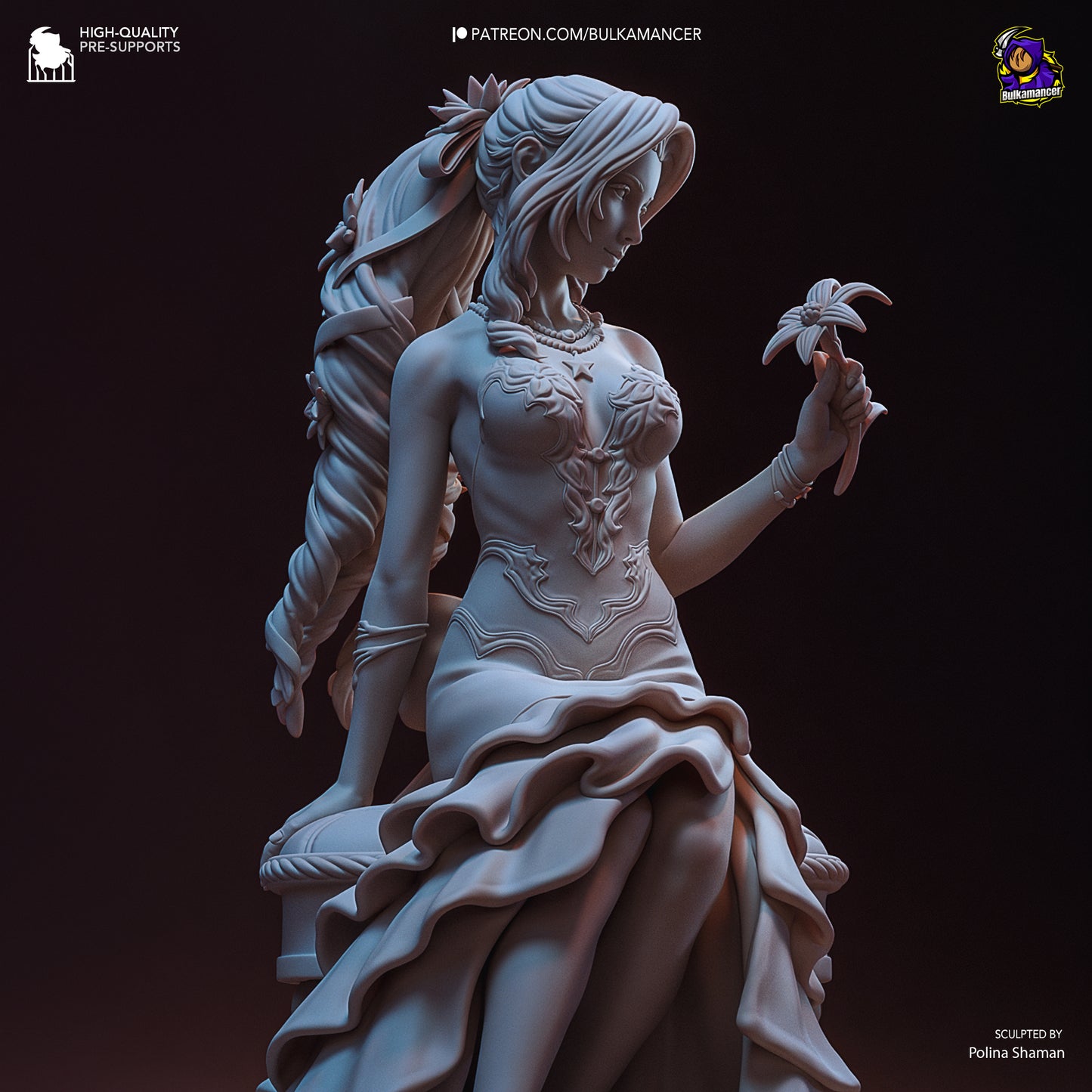 Bulkamancer Sculps Aerith - Final Fantasy VII