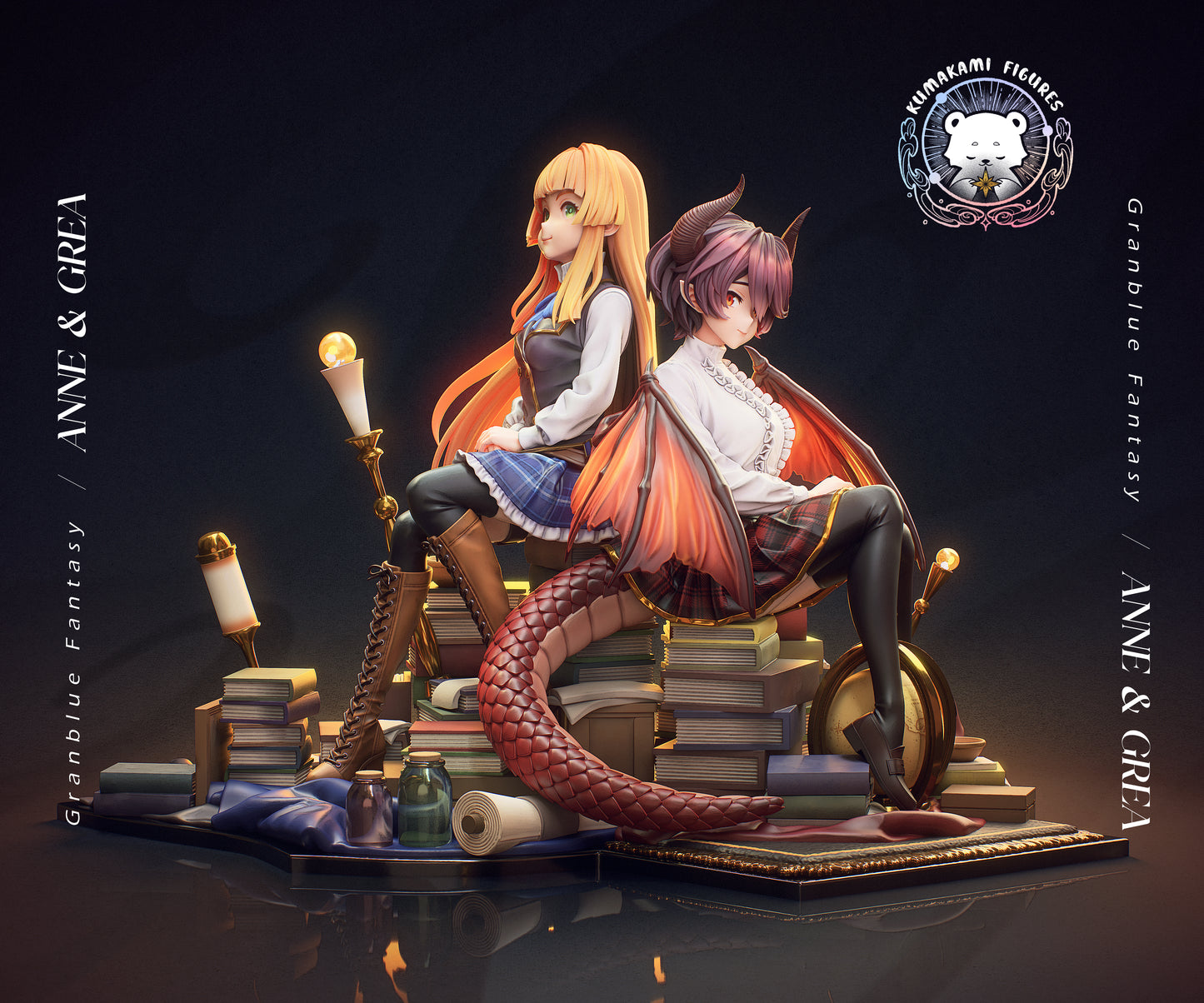 Anne and Grea Diorama - Granblue Fantasy / Shadowverse