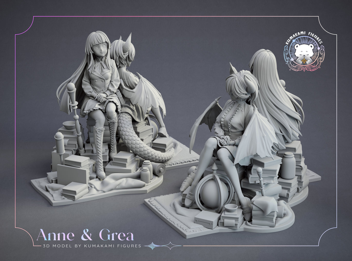 Anne and Grea Diorama - Granblue Fantasy / Shadowverse