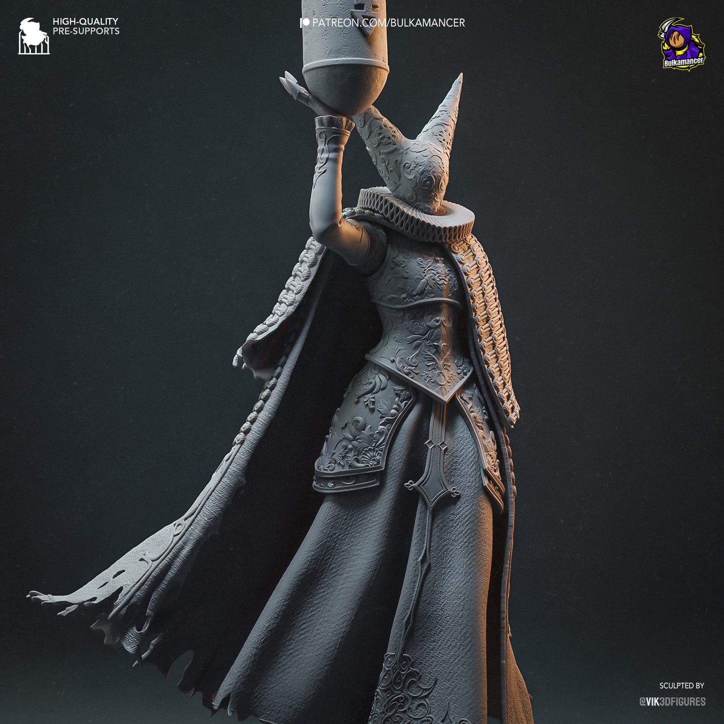 Bulkamancer Sculps Artillery Witch - Trench Crusade
