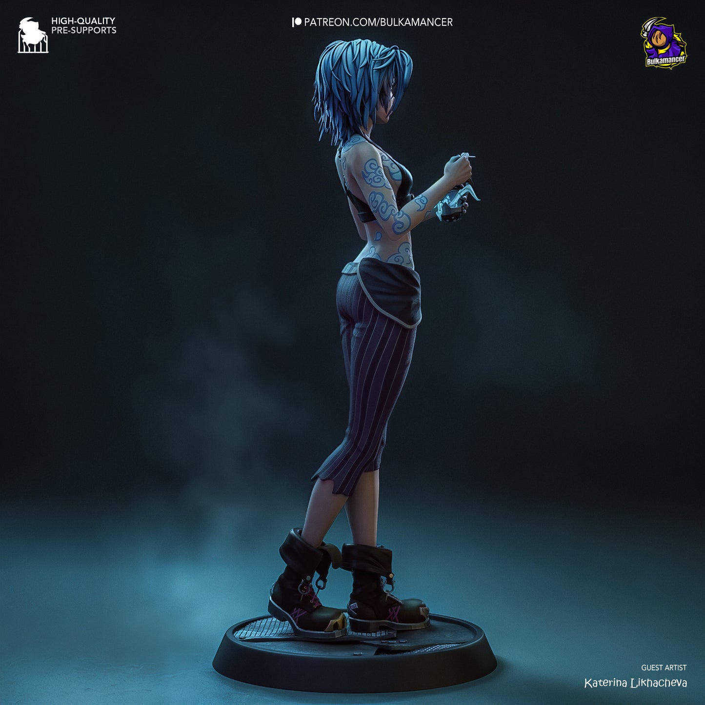Bulkamancer Sculps Broken Jinx - Arcane League of Legends