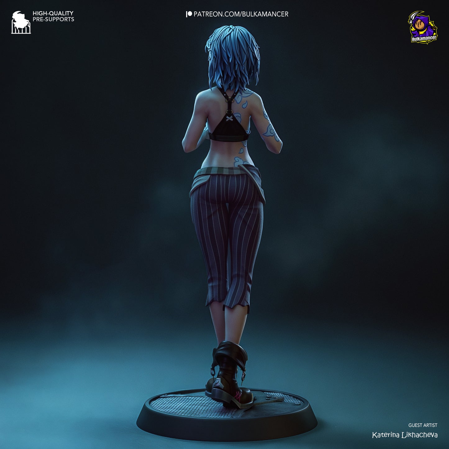 Bulkamancer Sculps Broken Jinx - Arcane League of Legends