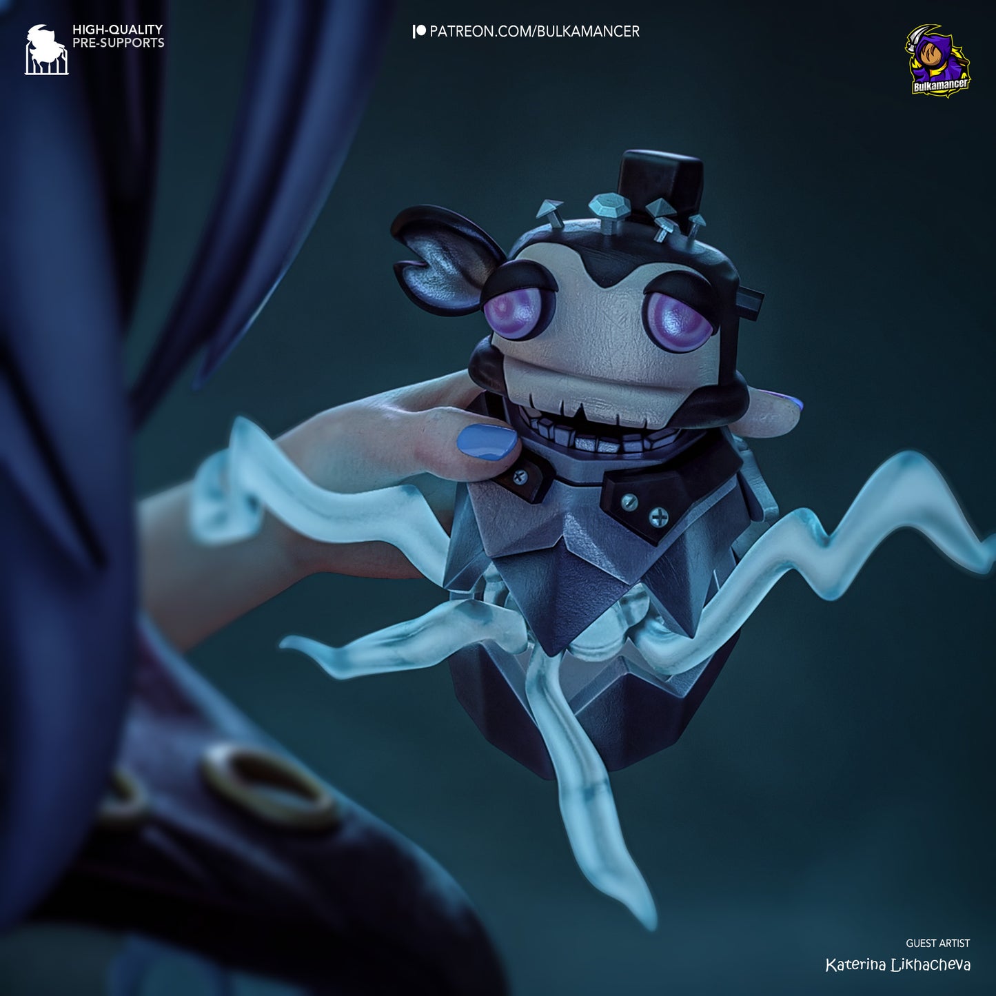 Bulkamancer Sculps Broken Jinx - Arcane League of Legends
