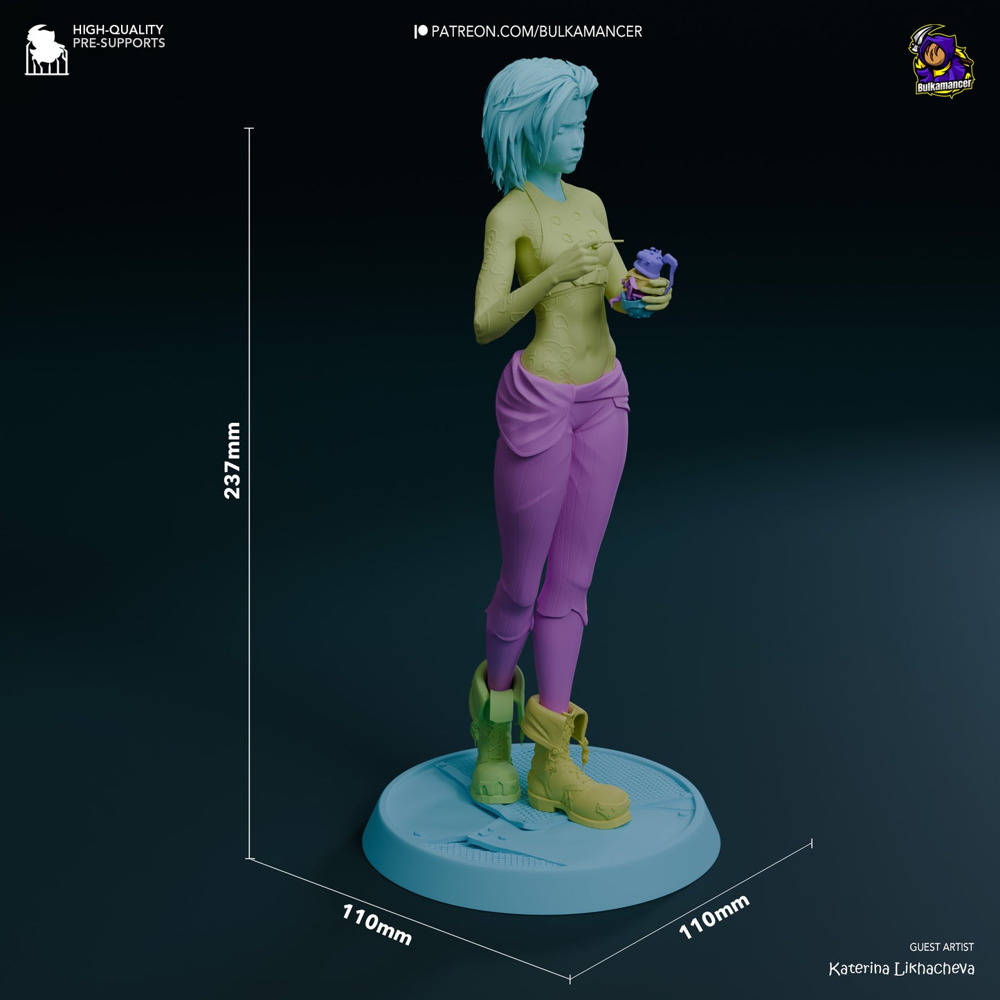 Bulkamancer Sculps Broken Jinx - Arcane League of Legends