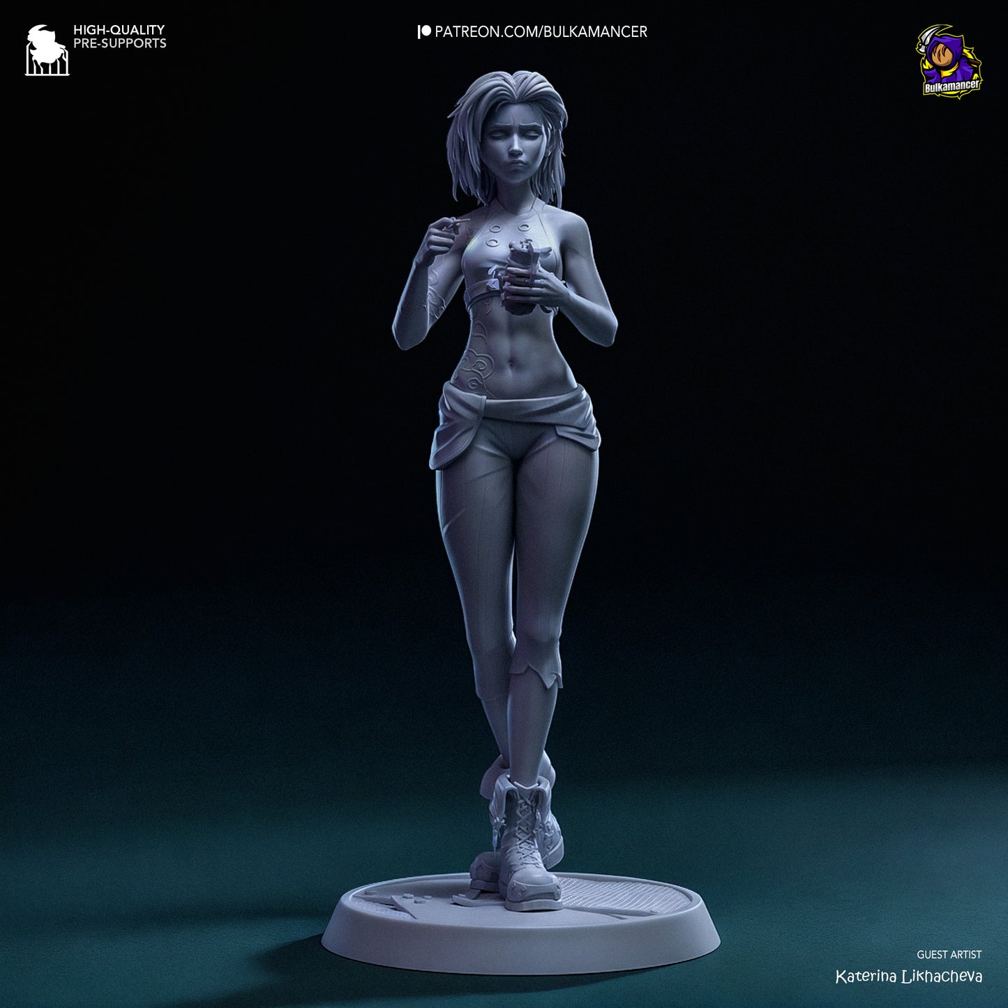 Bulkamancer Sculps Broken Jinx - Arcane League of Legends