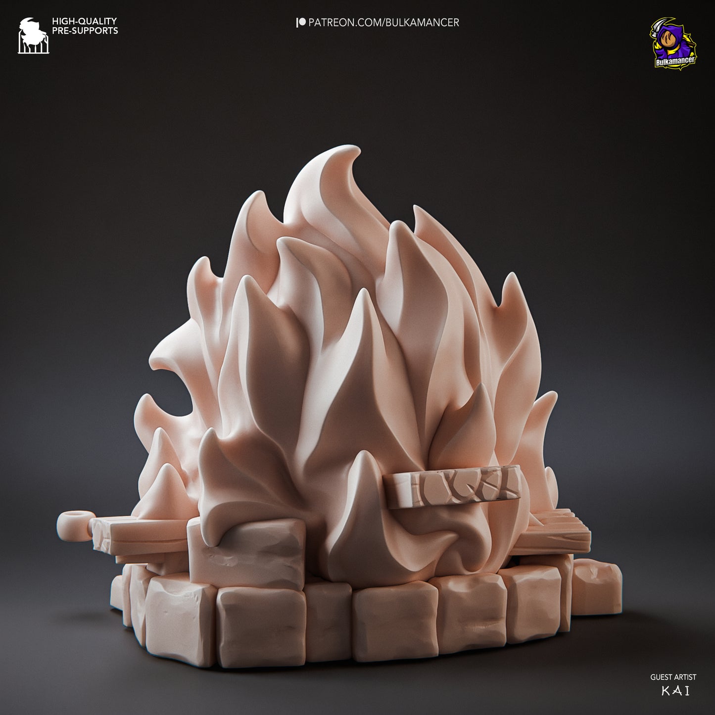 Bulkamancer Sculps Calcifer - Howl's Moving Castle