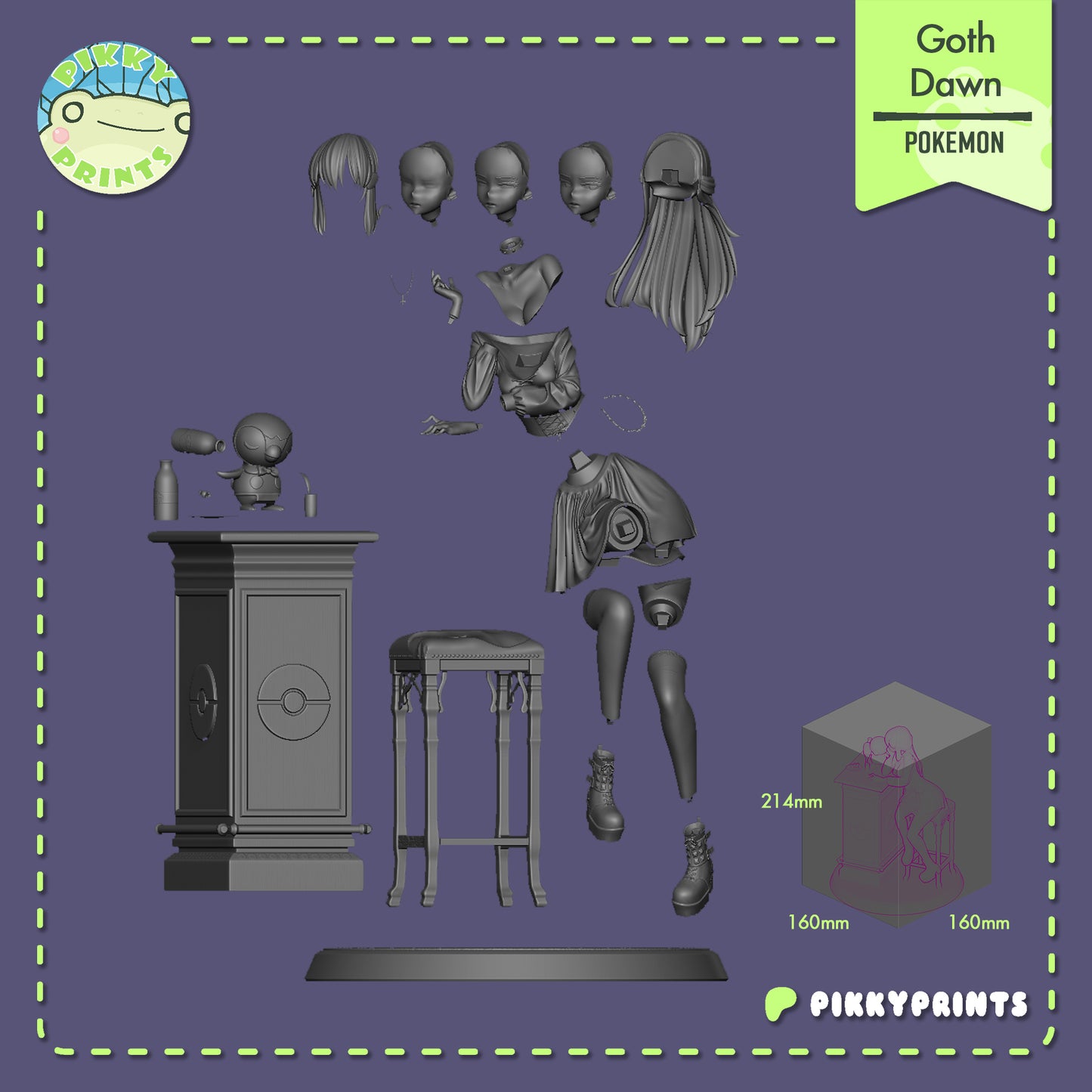 Pikky Prints Goth Dawn
