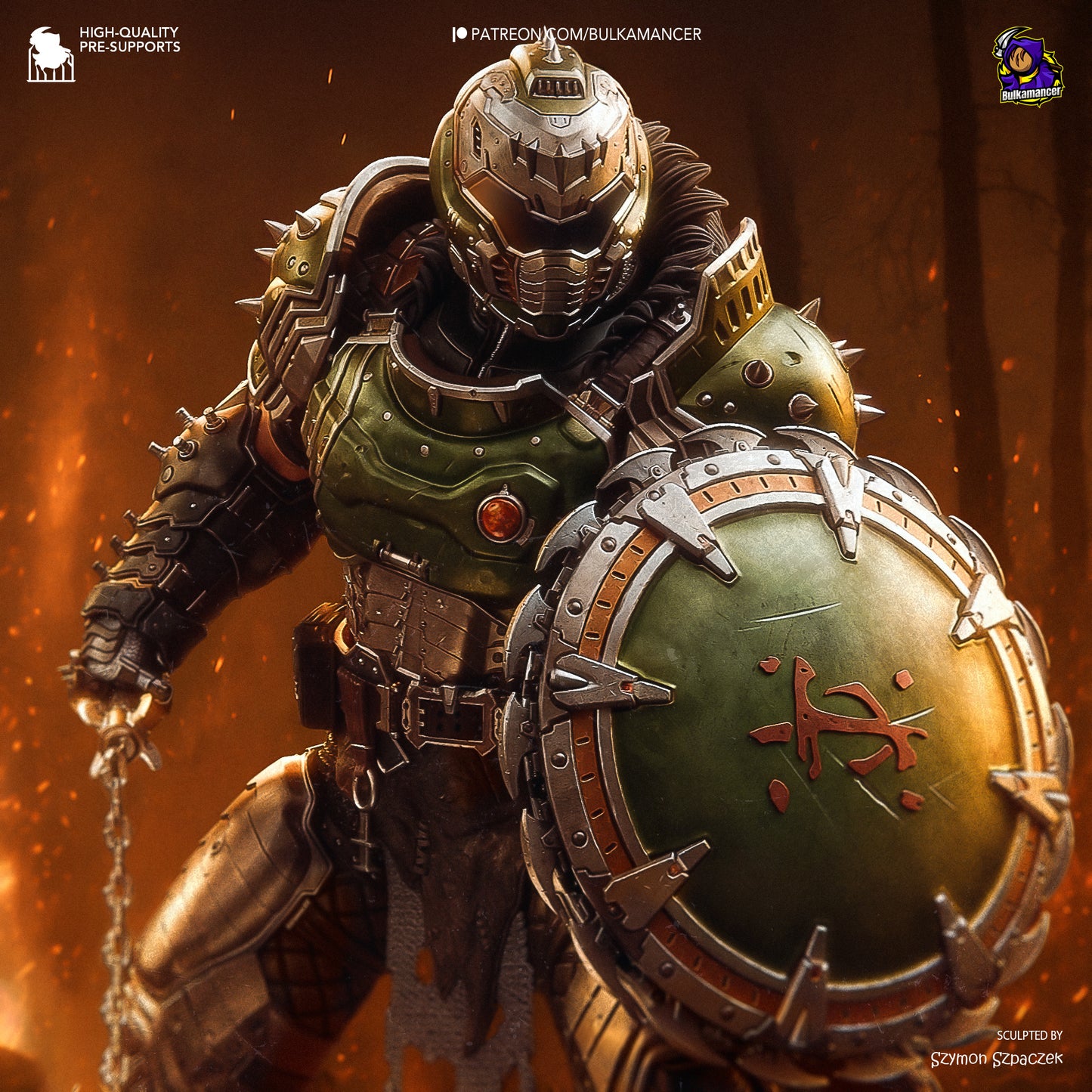Bulkamancer Sculps Doom Slayer - Doom: Dark Ages