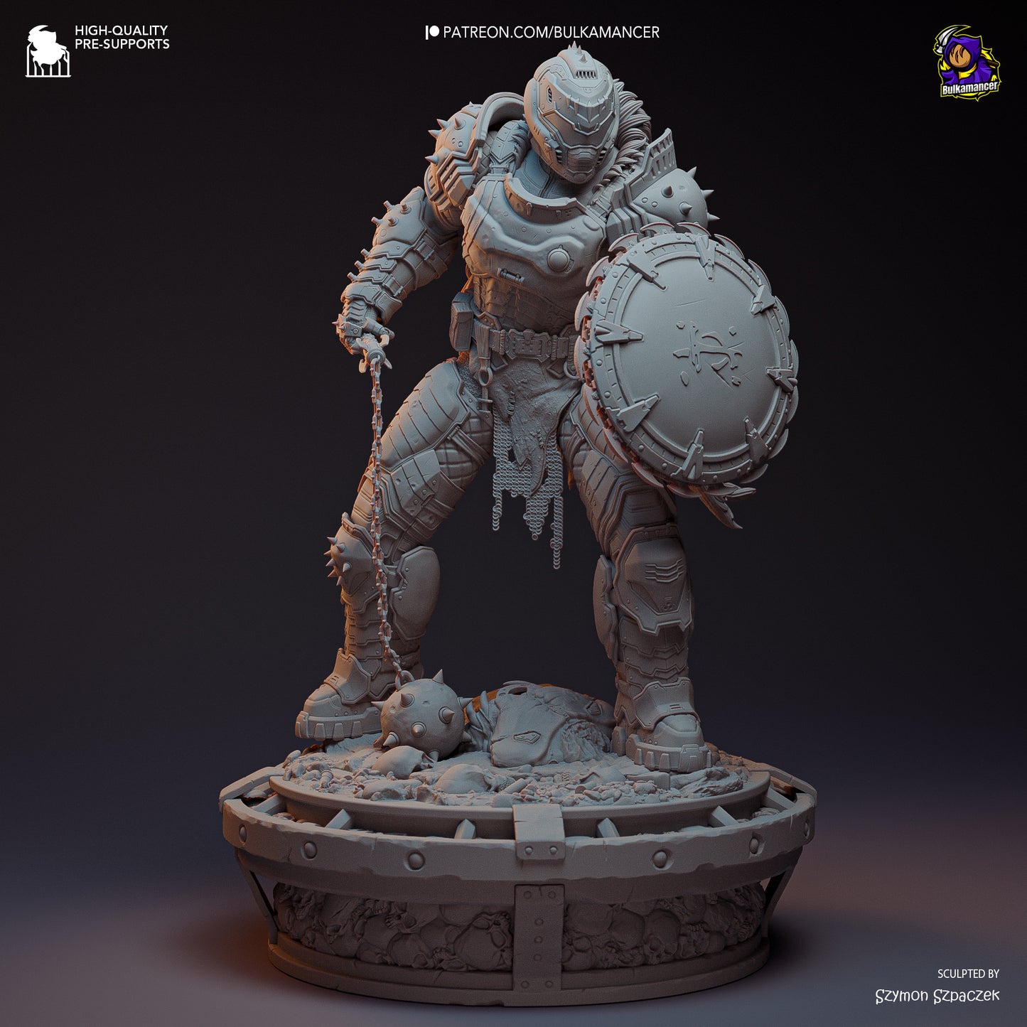Bulkamancer Sculps Doom Slayer - Doom: Dark Ages