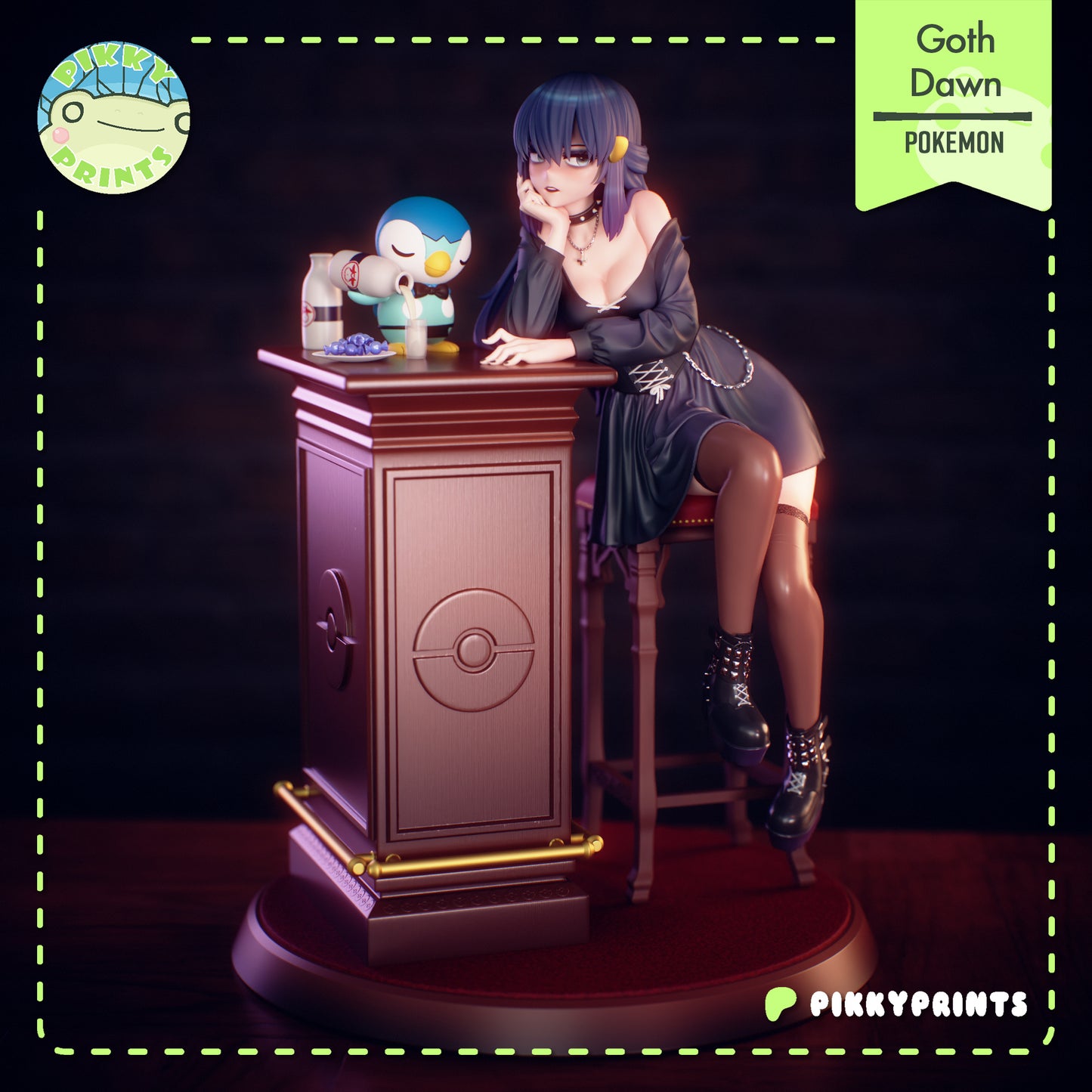 Pikky Prints Goth Dawn