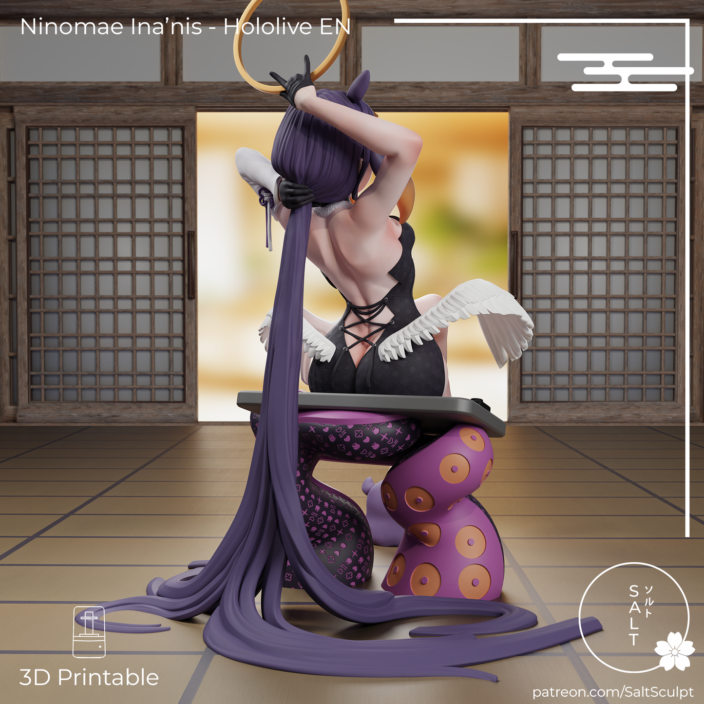 SaltSculpt Ninomae Ina'nis - Hololive Myth