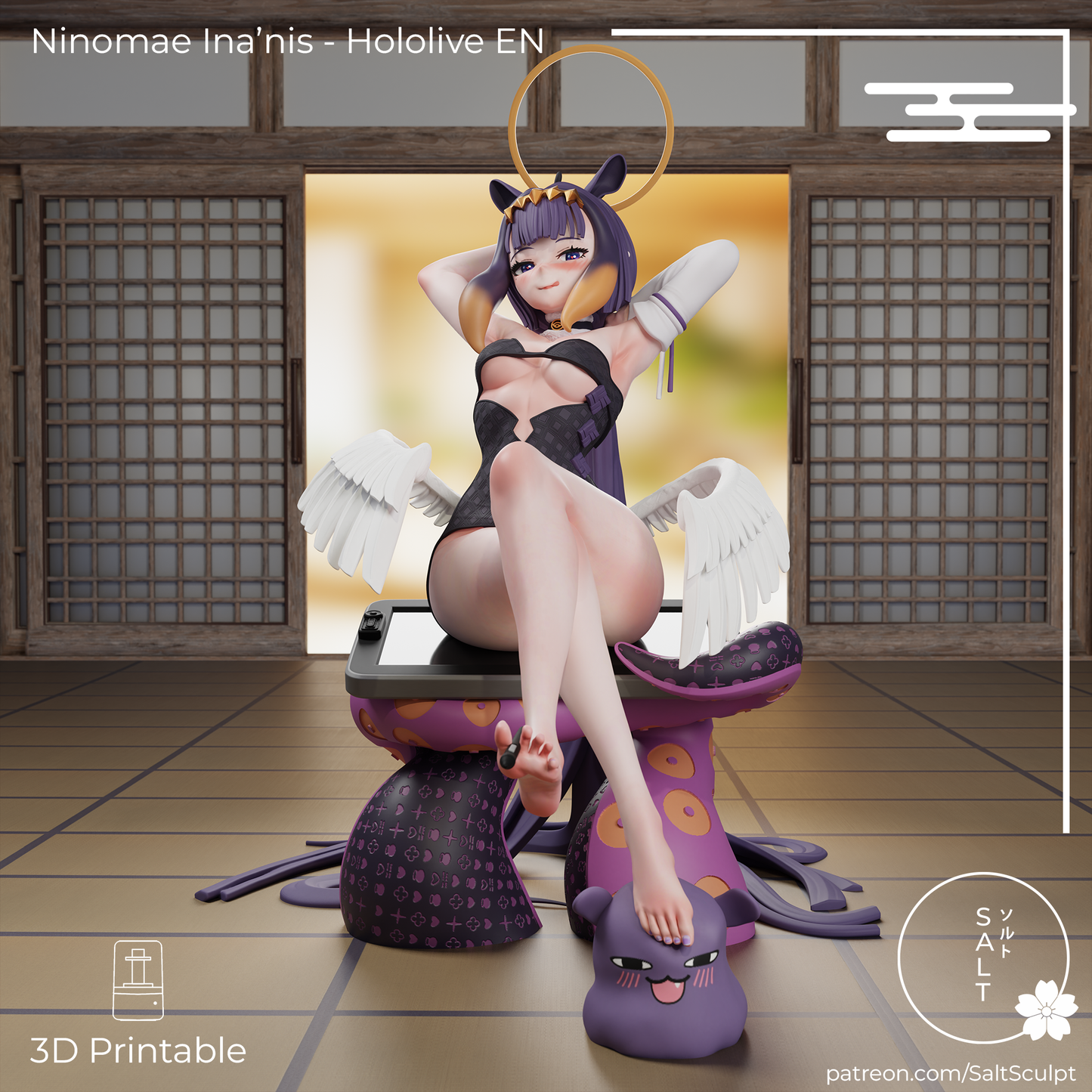 SaltSculpt Ninomae Ina'nis - Hololive Myth