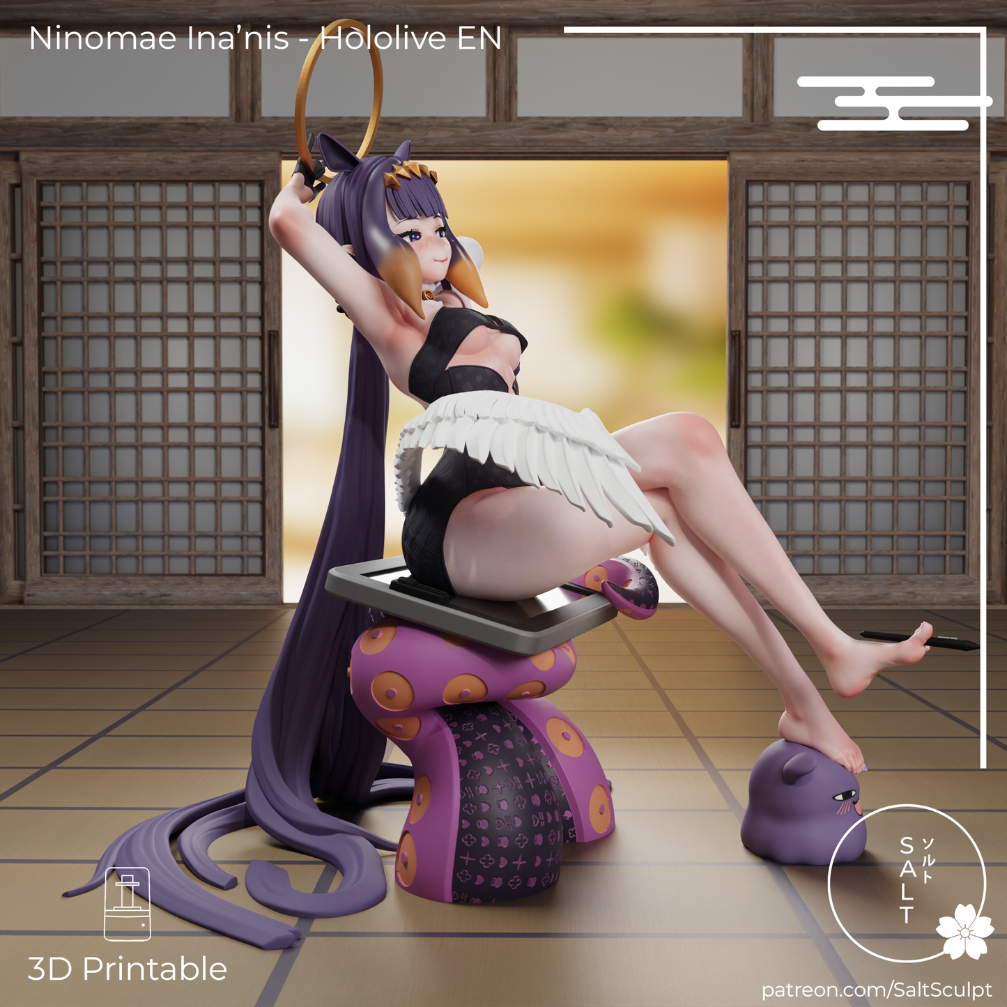 SaltSculpt Ninomae Ina'nis - Hololive Myth