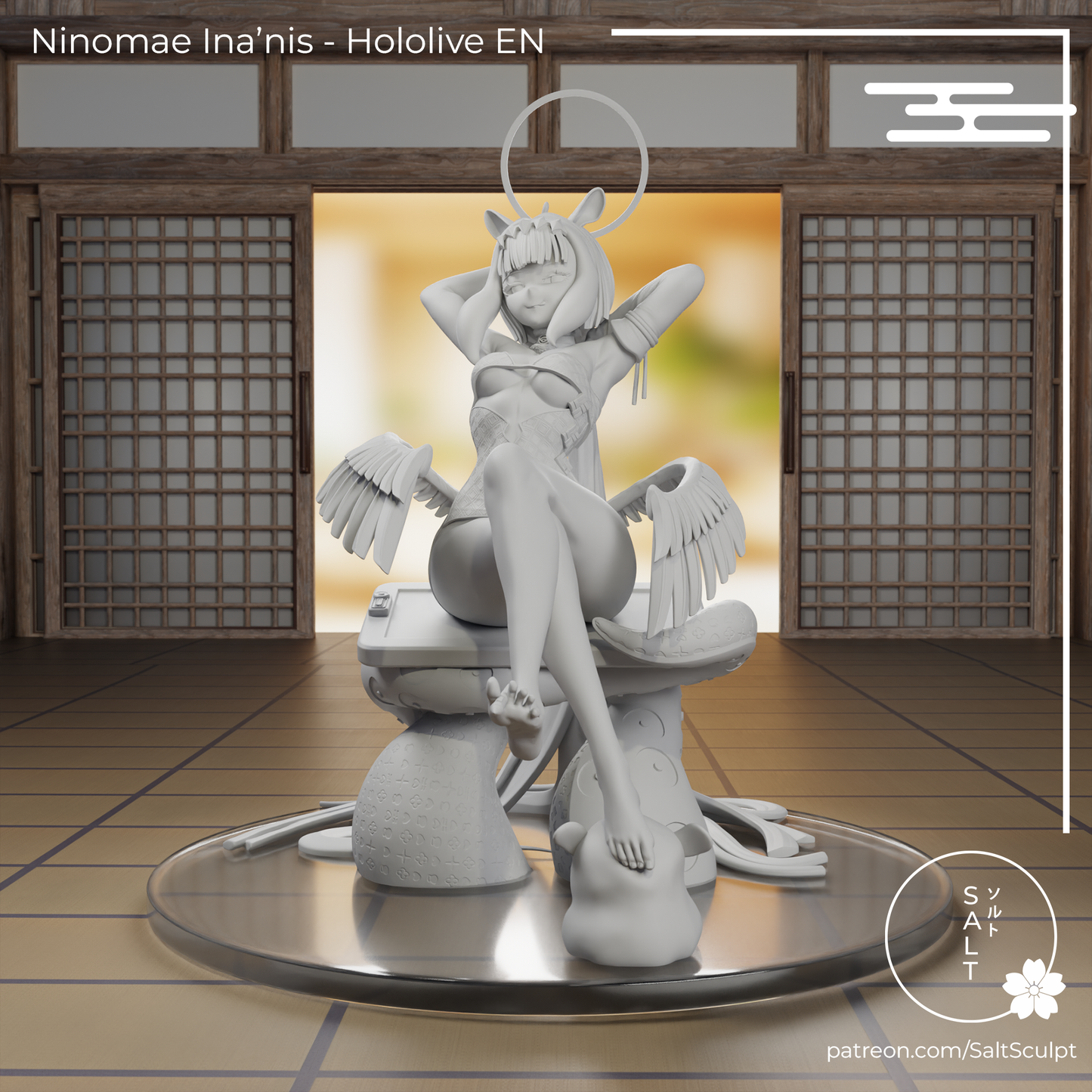 SaltSculpt Ninomae Ina'nis - Hololive Myth