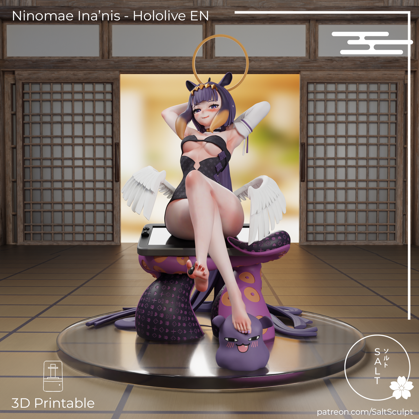 SaltSculpt Ninomae Ina'nis - Hololive Myth