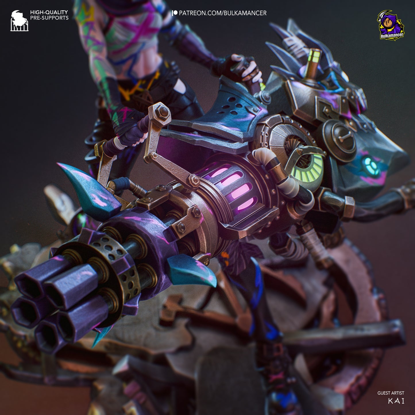 Bulkamancer Sculps Fractured Jinx - Arcane League of Legends