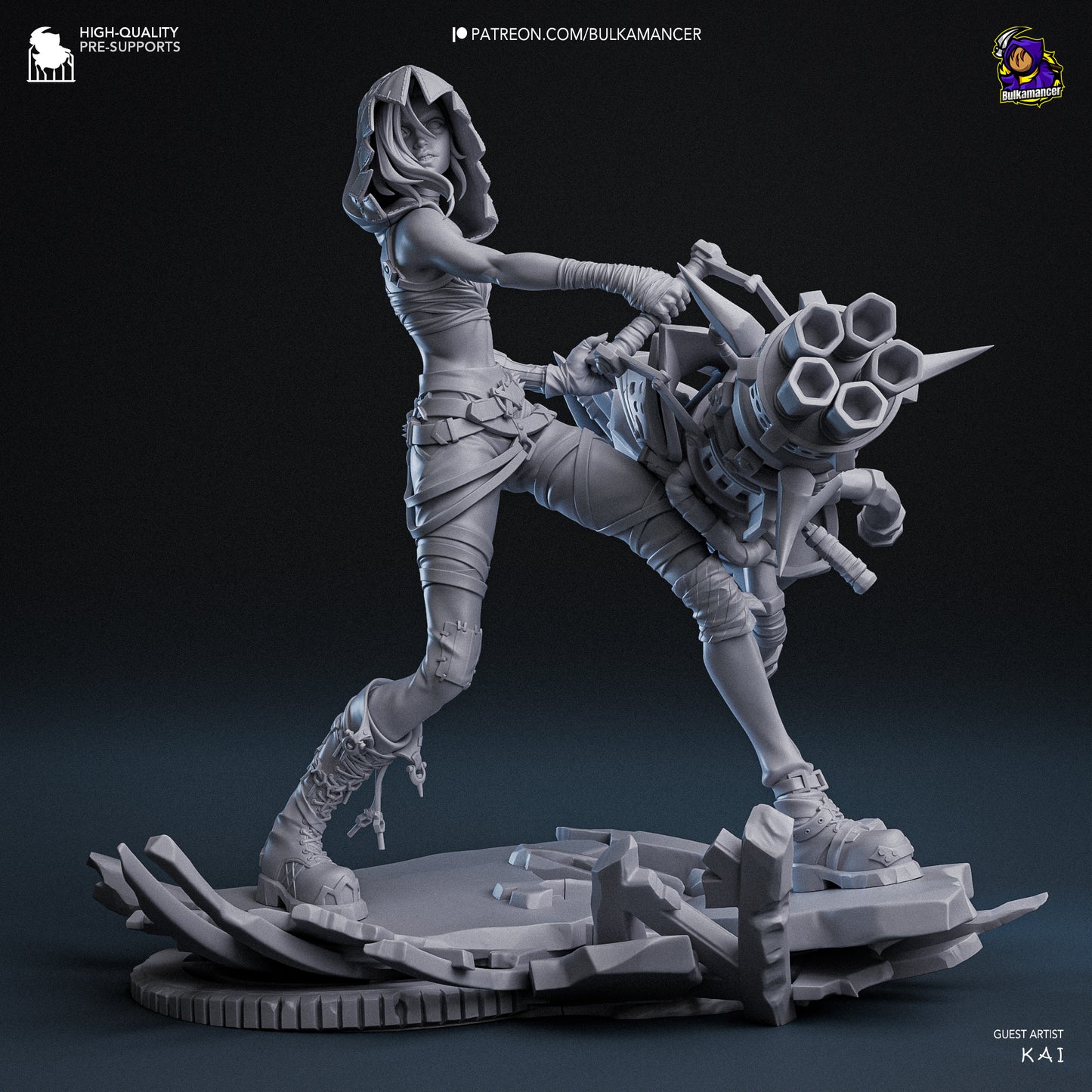 Bulkamancer Sculps Fractured Jinx - Arcane League of Legends