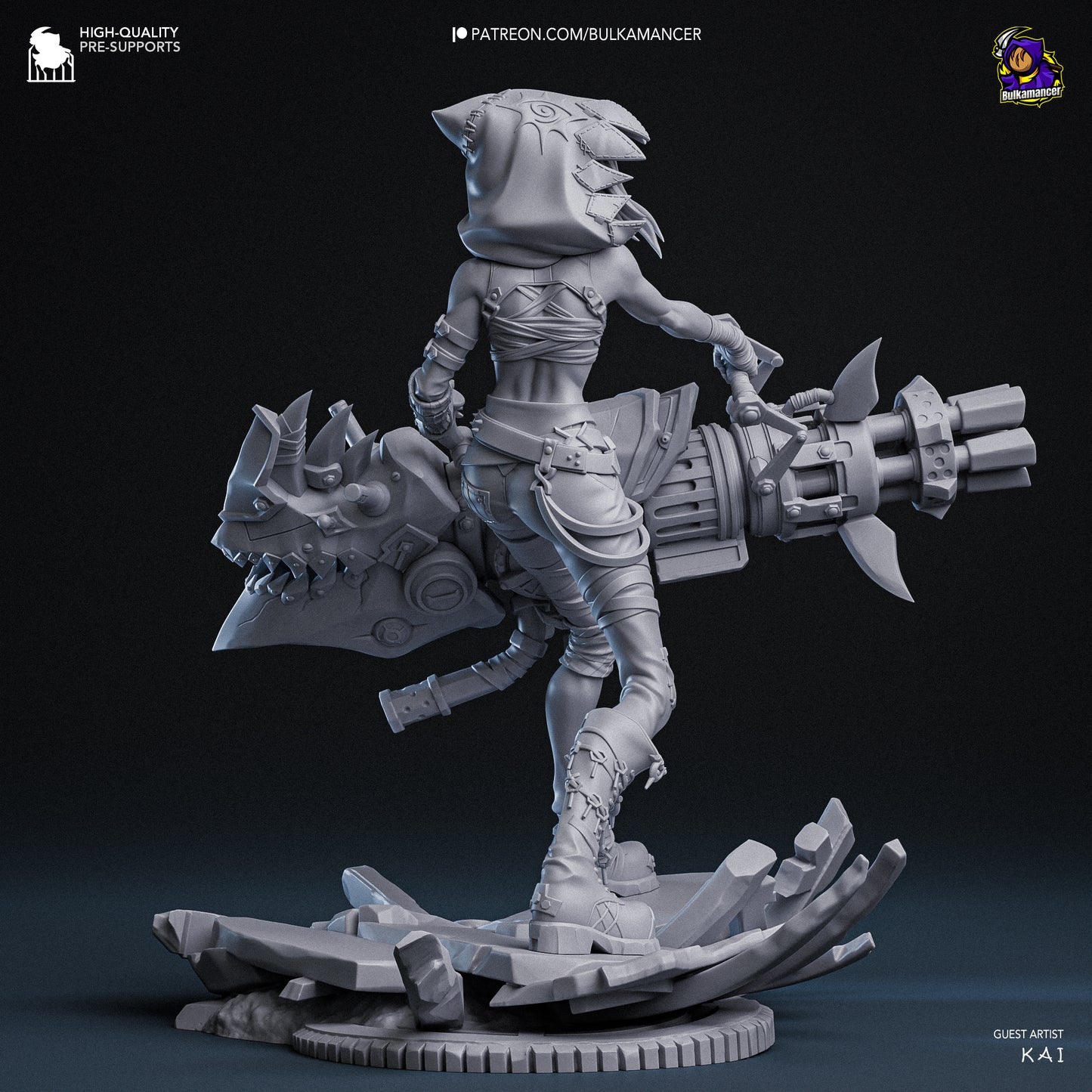 Bulkamancer Sculps Fractured Jinx - Arcane League of Legends