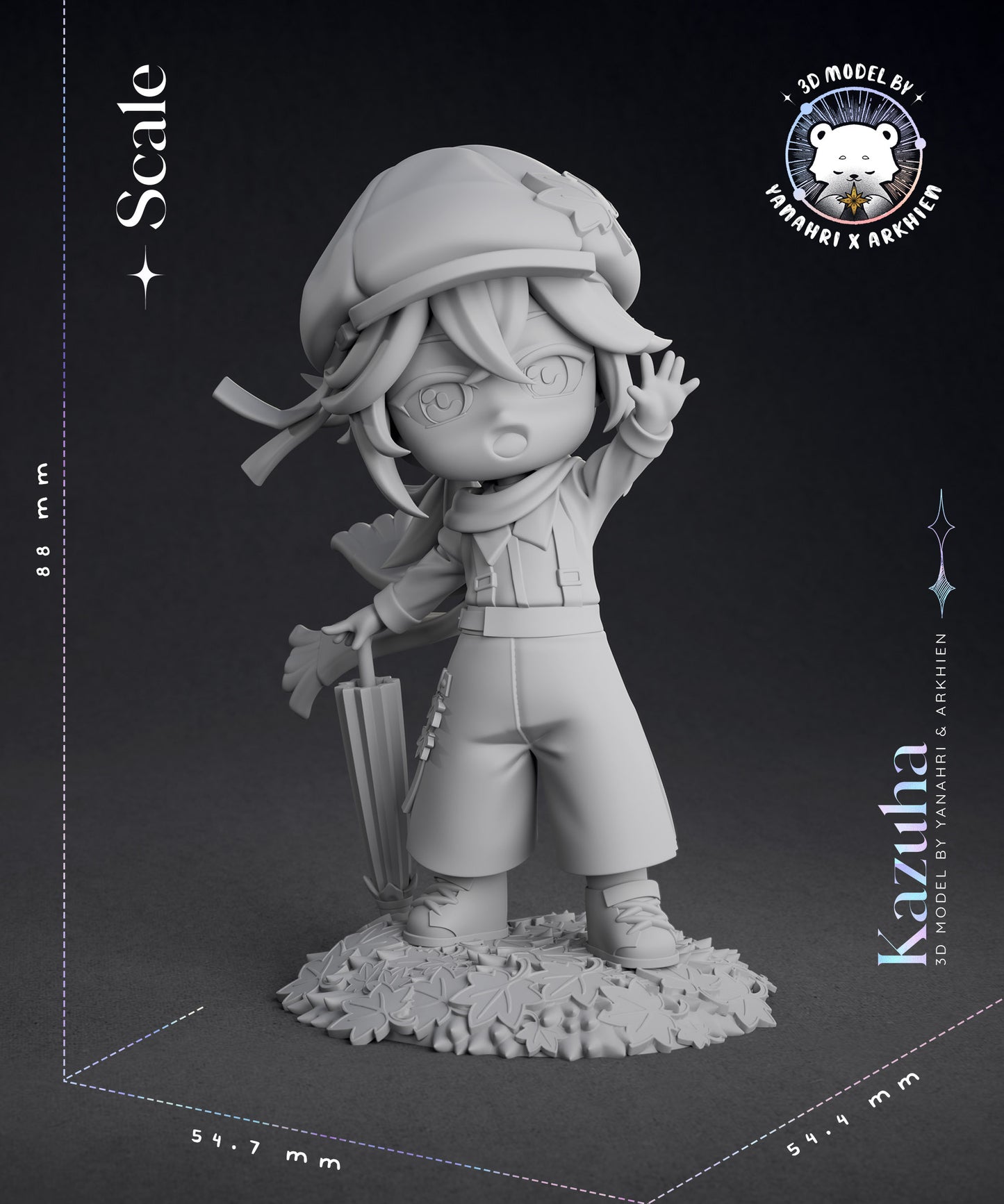 Kumakami Figures Chibi Kazuha - Genshin Impact