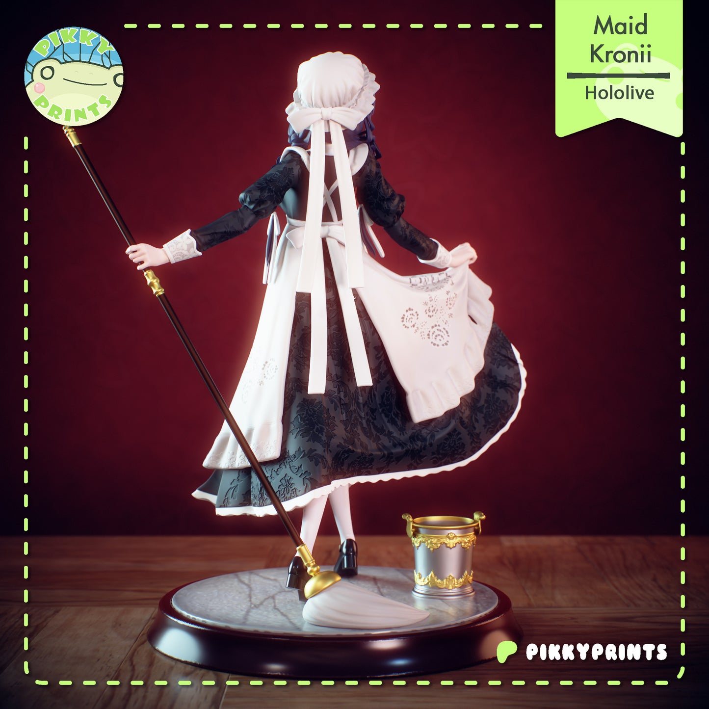 Pikky Prints Maid Kronii - Hololive
