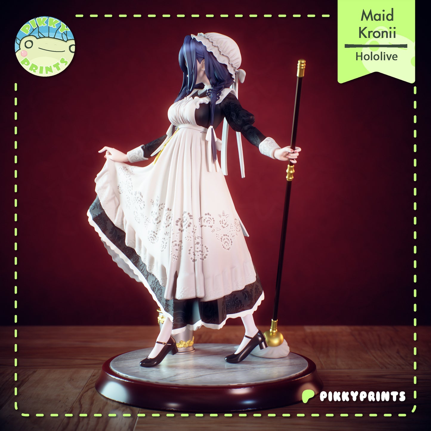 Pikky Prints Maid Kronii - Hololive