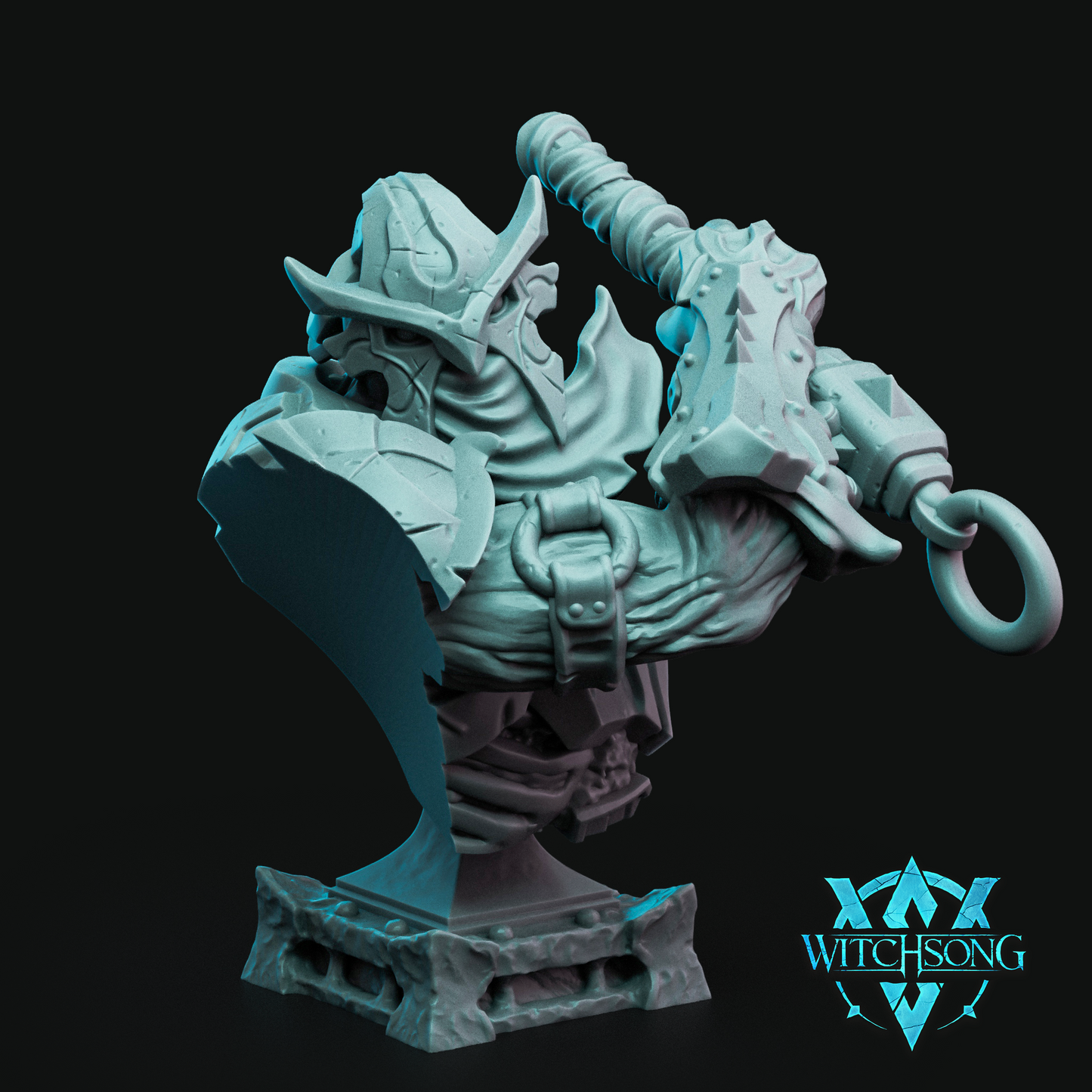 Witchsong Miniatures | Colossal Knight Horror | Lieutenant of the Lost "Hammer"