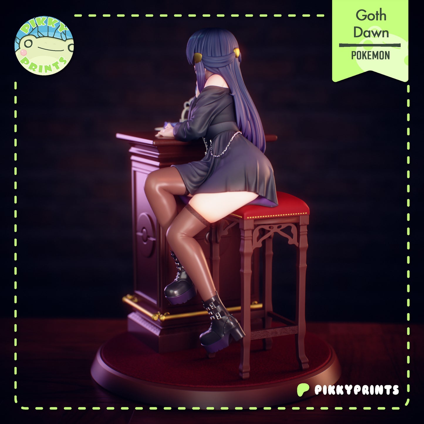 Pikky Prints Goth Dawn