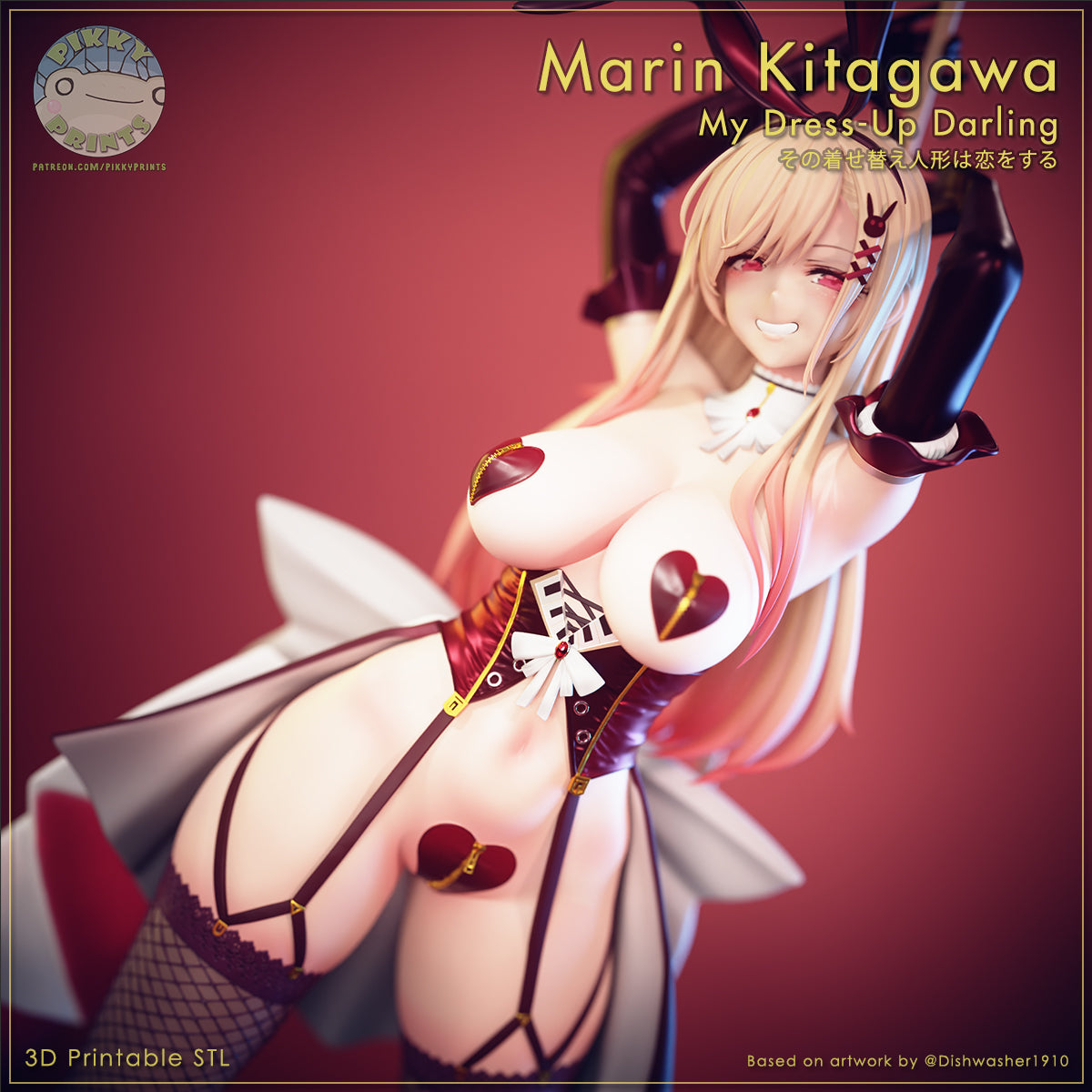 Pikky Prints Marin Kitagawa (Dishwasher Bunny) NSFW - My Dress-Up Darl Black Tails Workshop Pikky Prints Marin Kitagawa (Dishwasher Bunny) NSFW - My Dress-Up Darl Black Tails Workshop