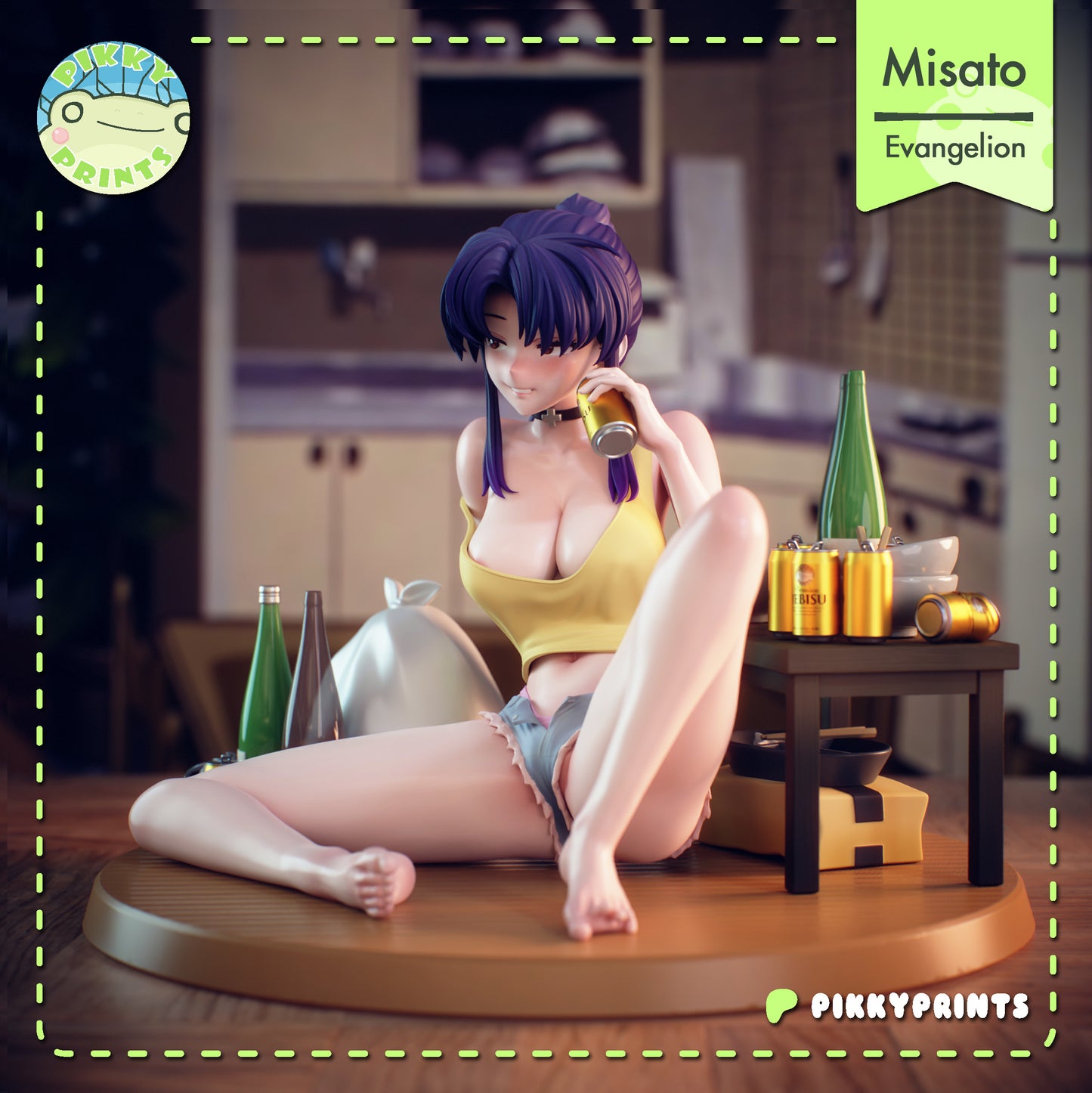 Pikky Prints Misato - Evangelion