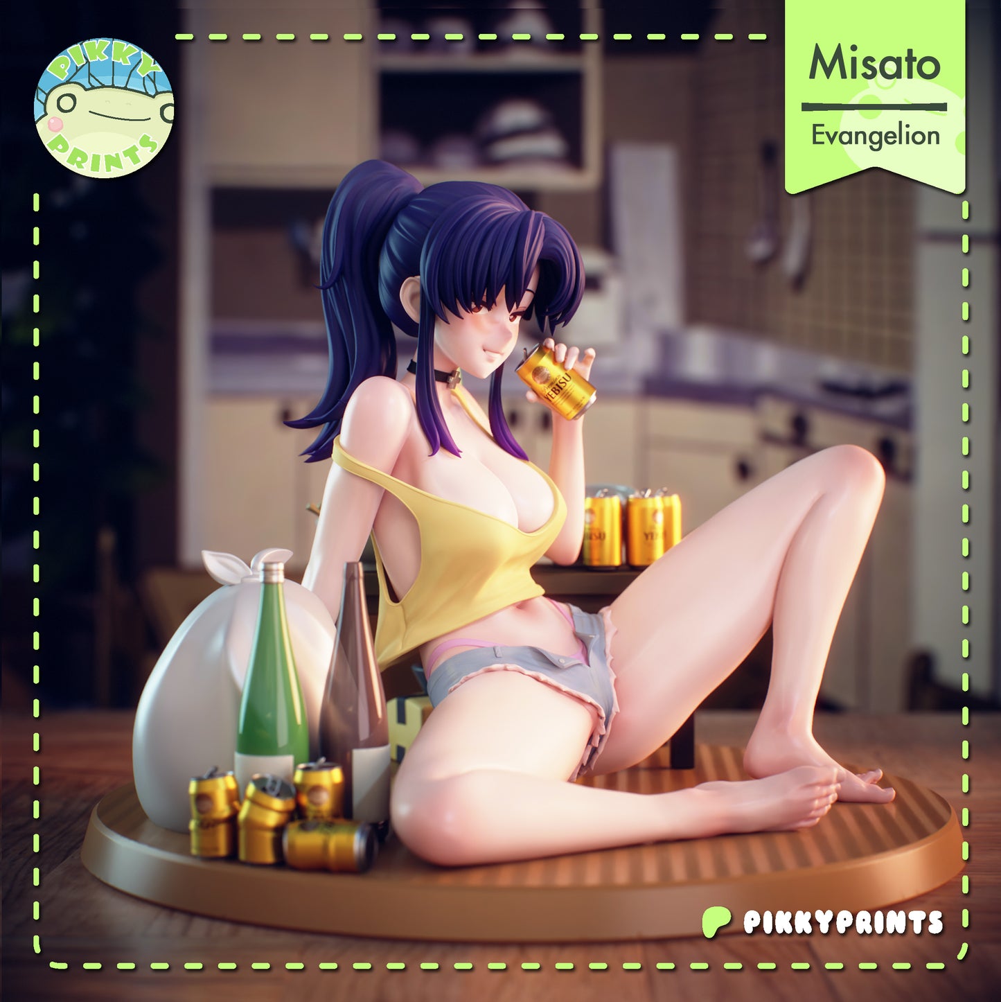 Pikky Prints Misato - Evangelion