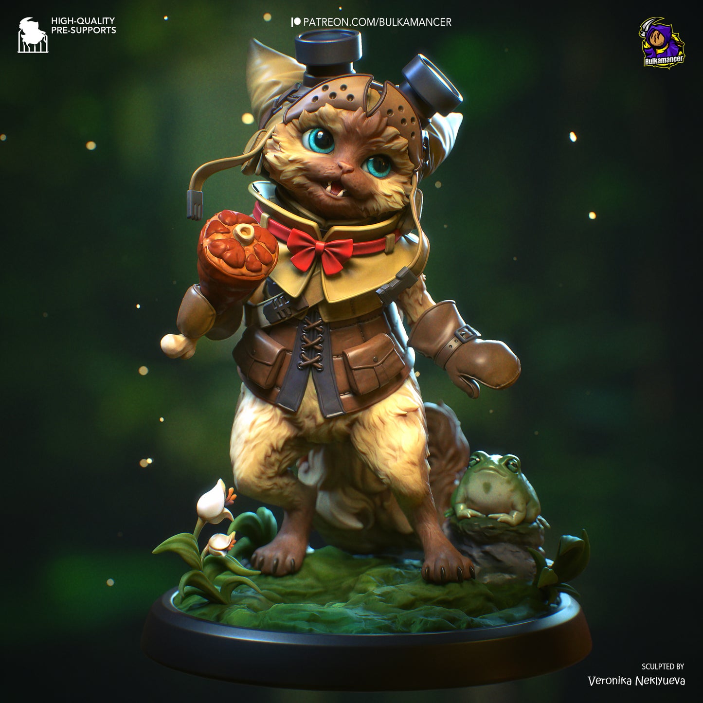 Bulkamancer Sculps Palico and Toad - Monster Hunter Wilds