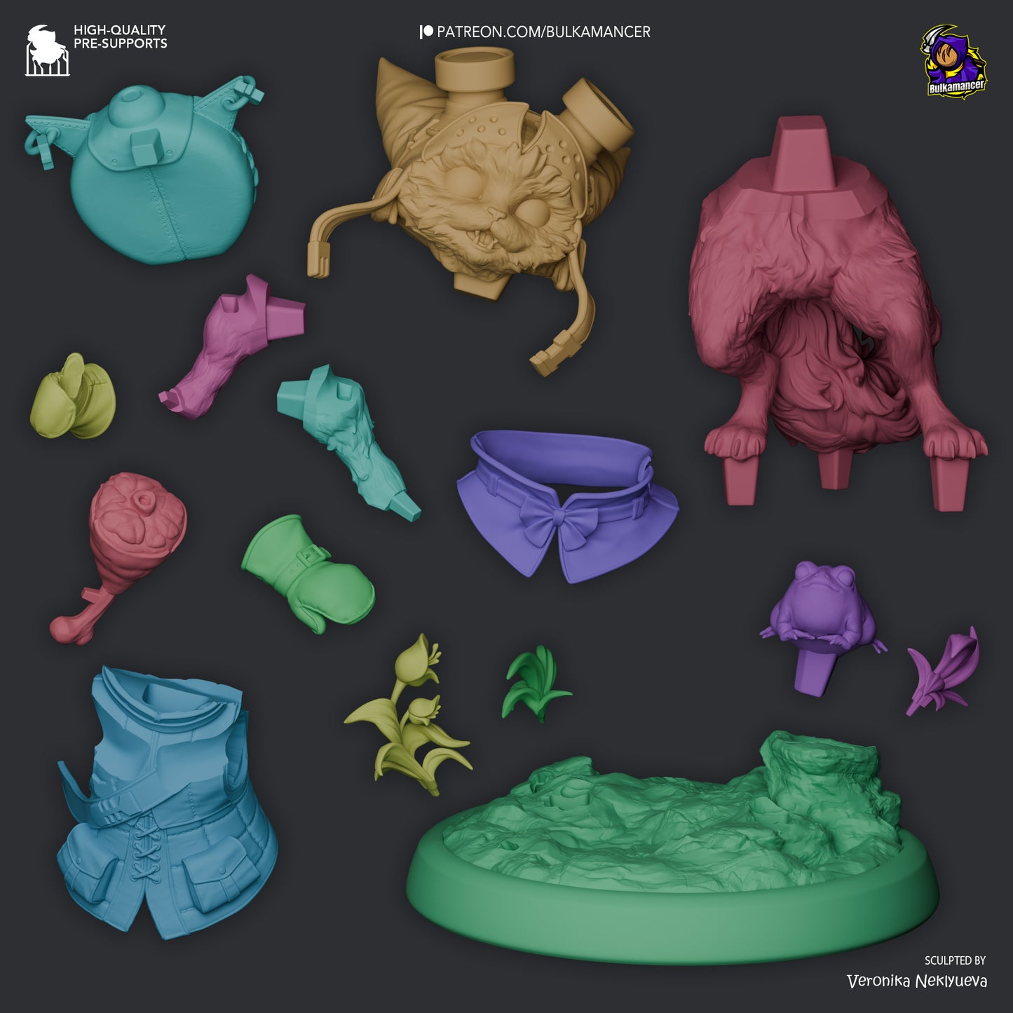 Bulkamancer Sculps Palico and Toad - Monster Hunter Wilds