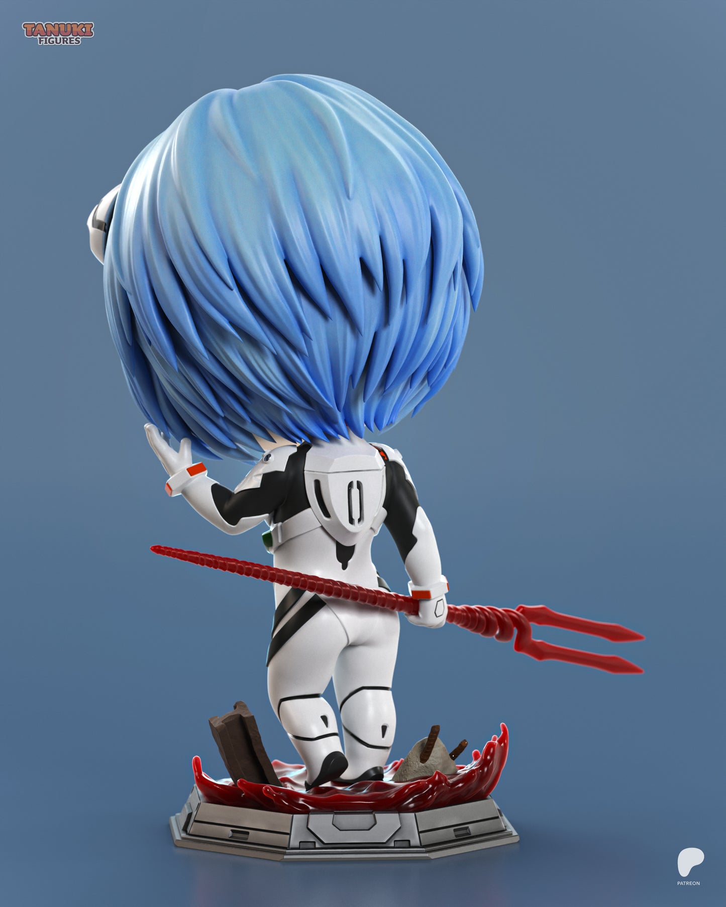 Tanuki Figures Chibi Rei - Evangelion