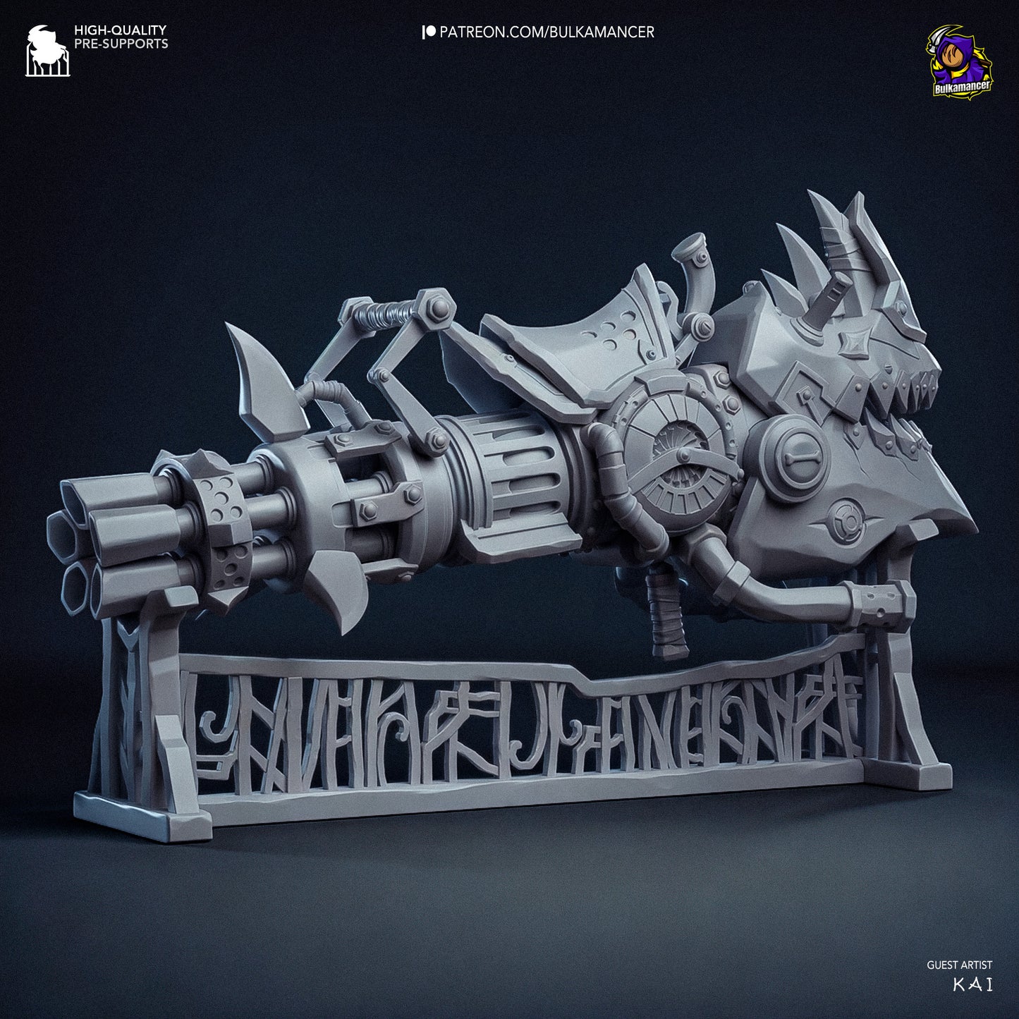 Bulkamancer Sculps Jinx's Rhino Gun - Arcane League of Legends
