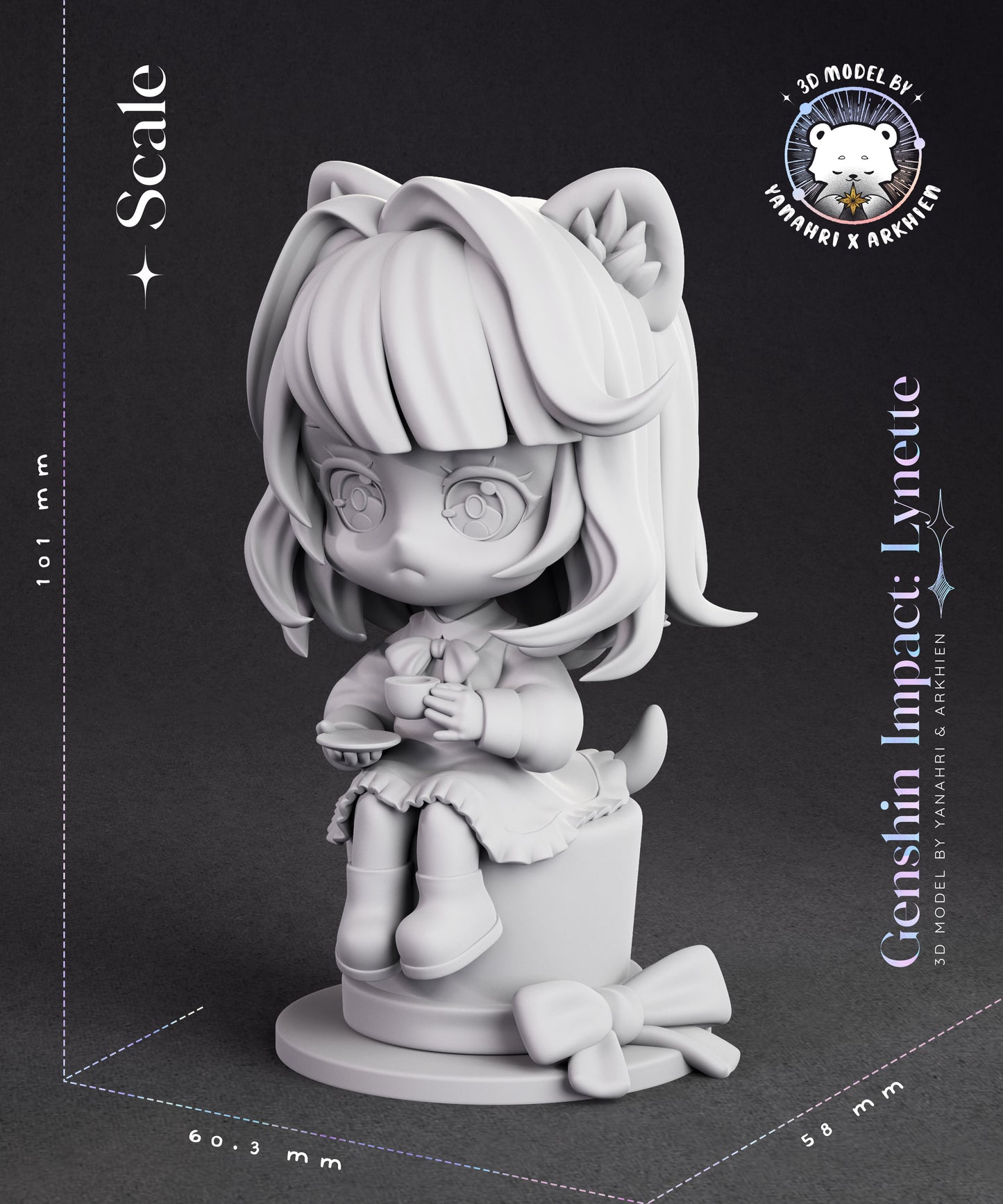 Kumakami Figures Lyney and Lynette Chibis Diorama
