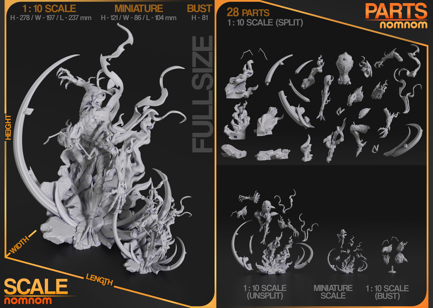 Nomnom Figures Shadow Beru - Solo Leveling