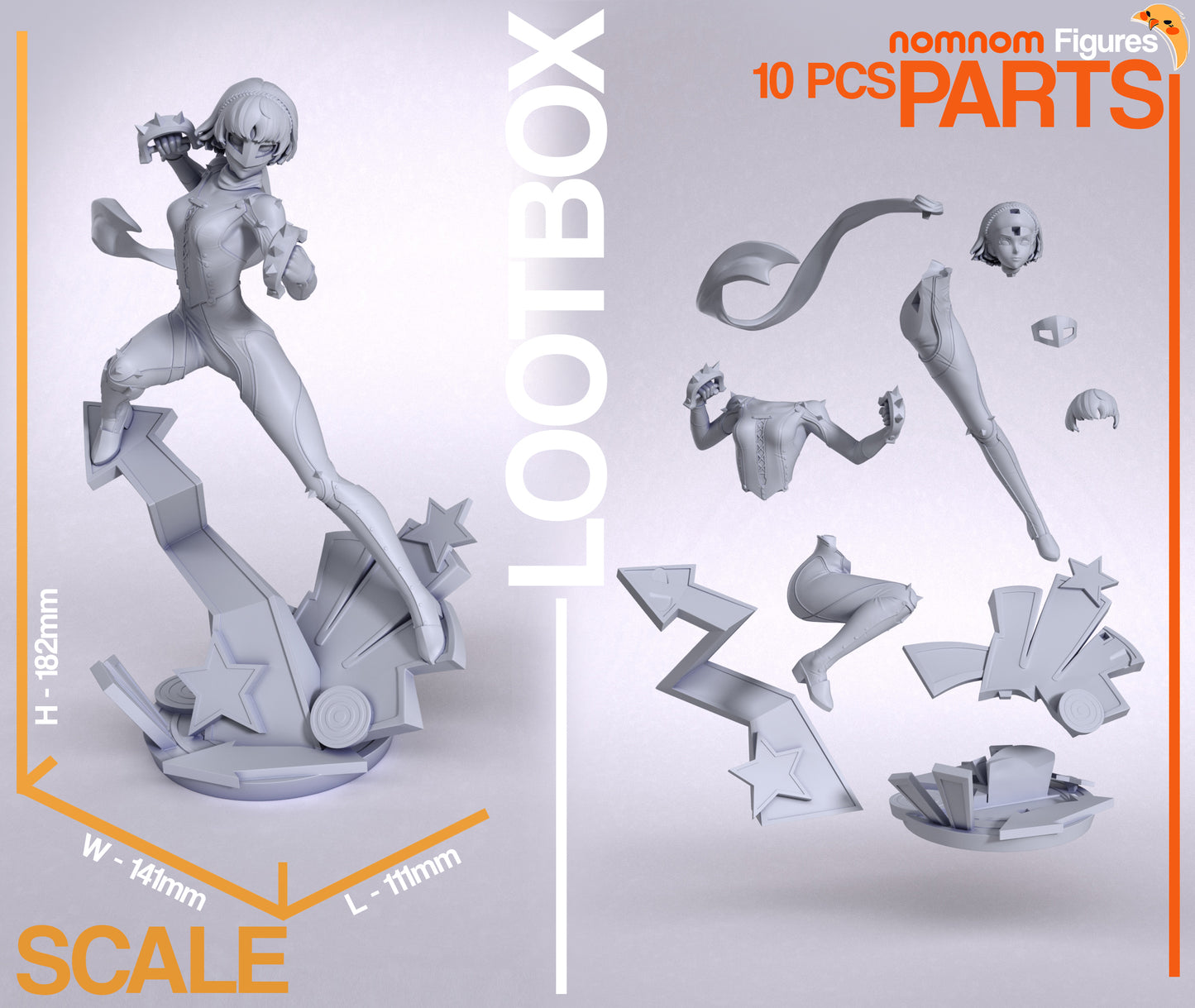 Nomnom Figures Makoto Nijima - Persona 5