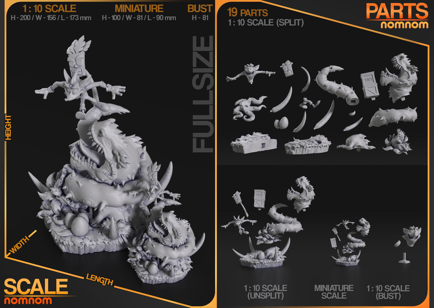 Nomnom Figures Crash - Crash Bandicoot