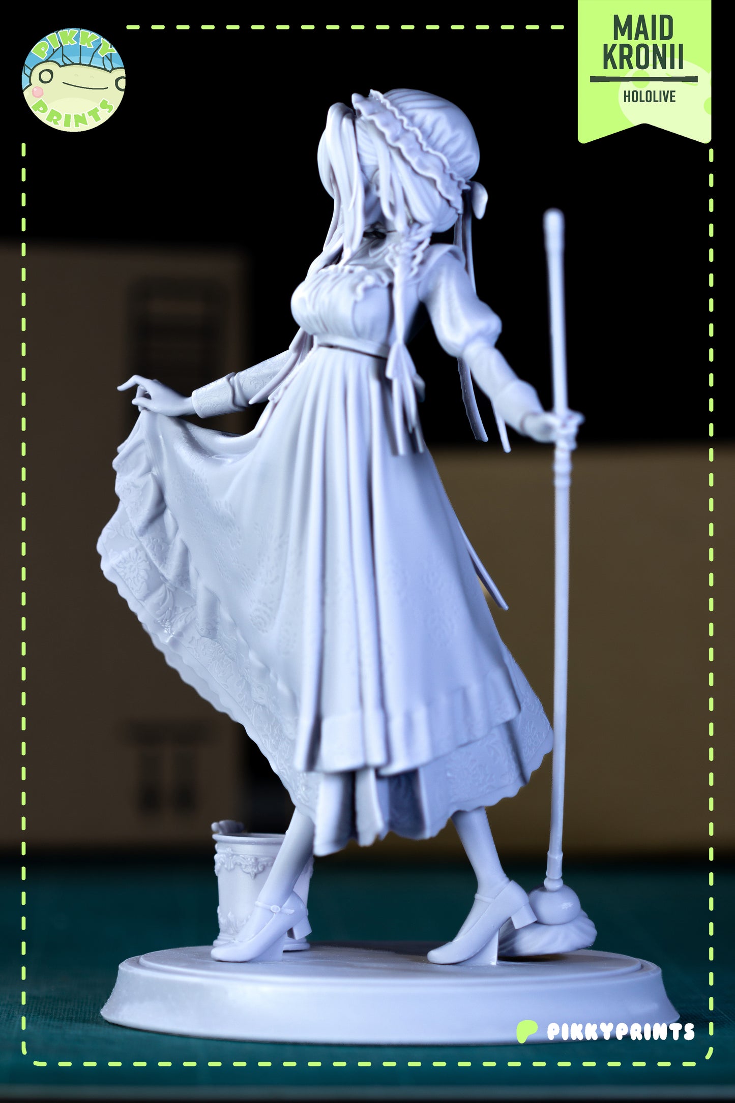 Pikky Prints Maid Kronii - Hololive