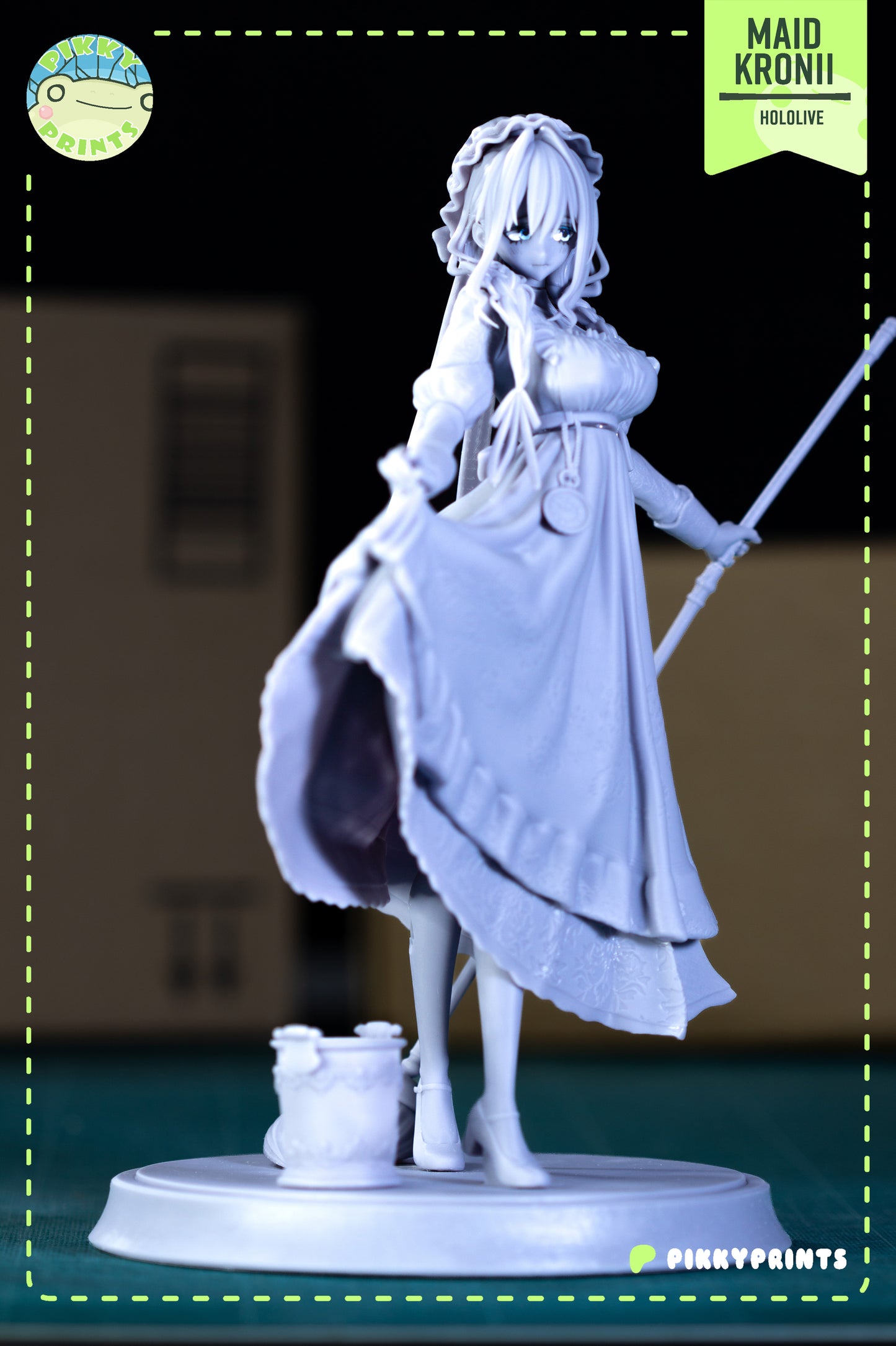 Pikky Prints Maid Kronii - Hololive