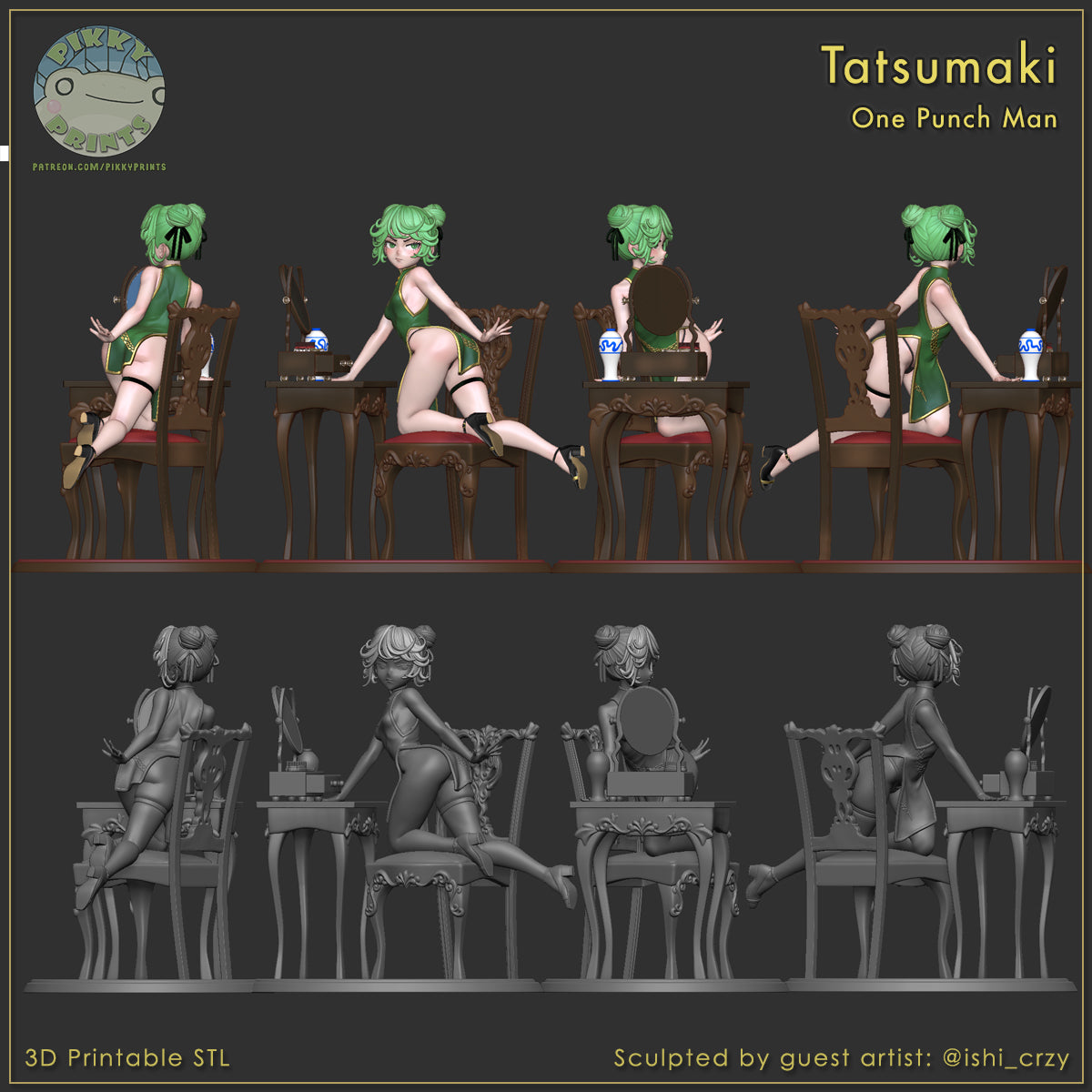 Pikky Prints Tatsumaki - One Punch Man