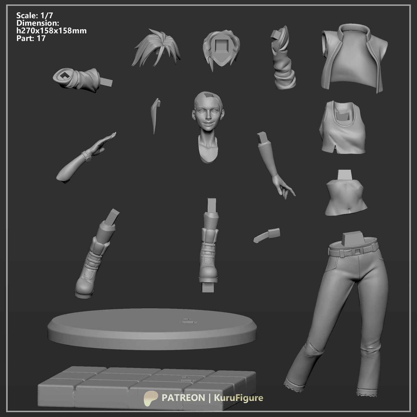 Kuru Figures Invisigal - Dispatch