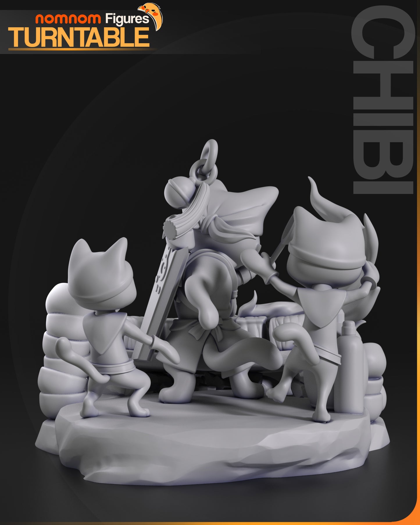 Nomnom Figures Chibi Meowscular Chef - Monster Hunter